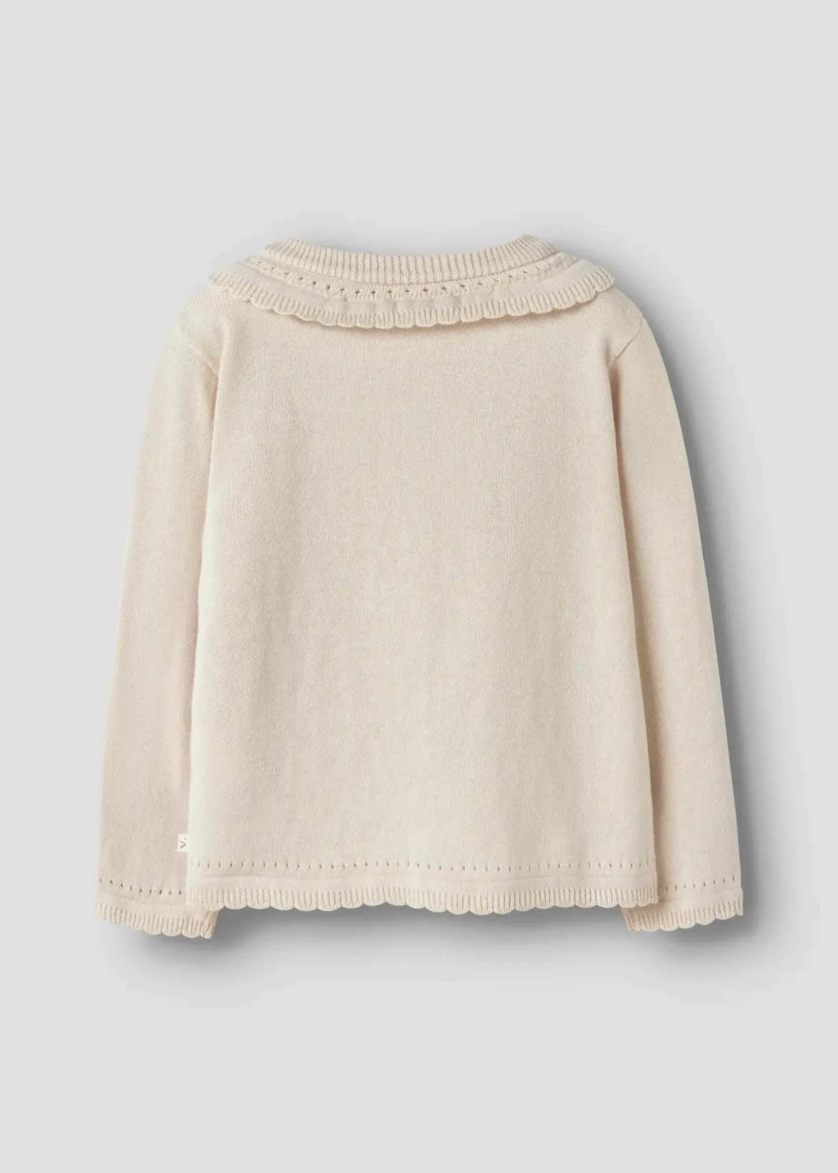 Lil’ Atelier Lil' Atelier | NMFHAO LS KNIT CARD LIL - Coconut Milk