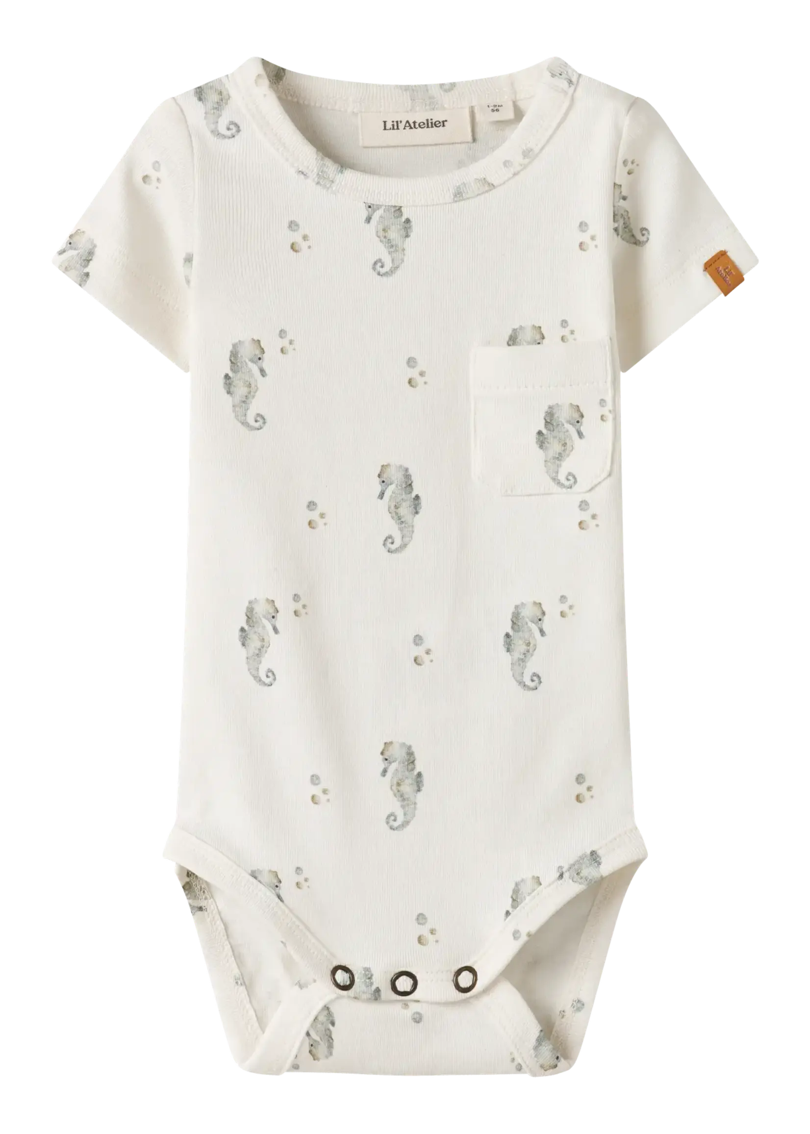 Lil'Atelier | NBMGAYO sev ss slim - Body lil - Coconut Milk/ Seahorse