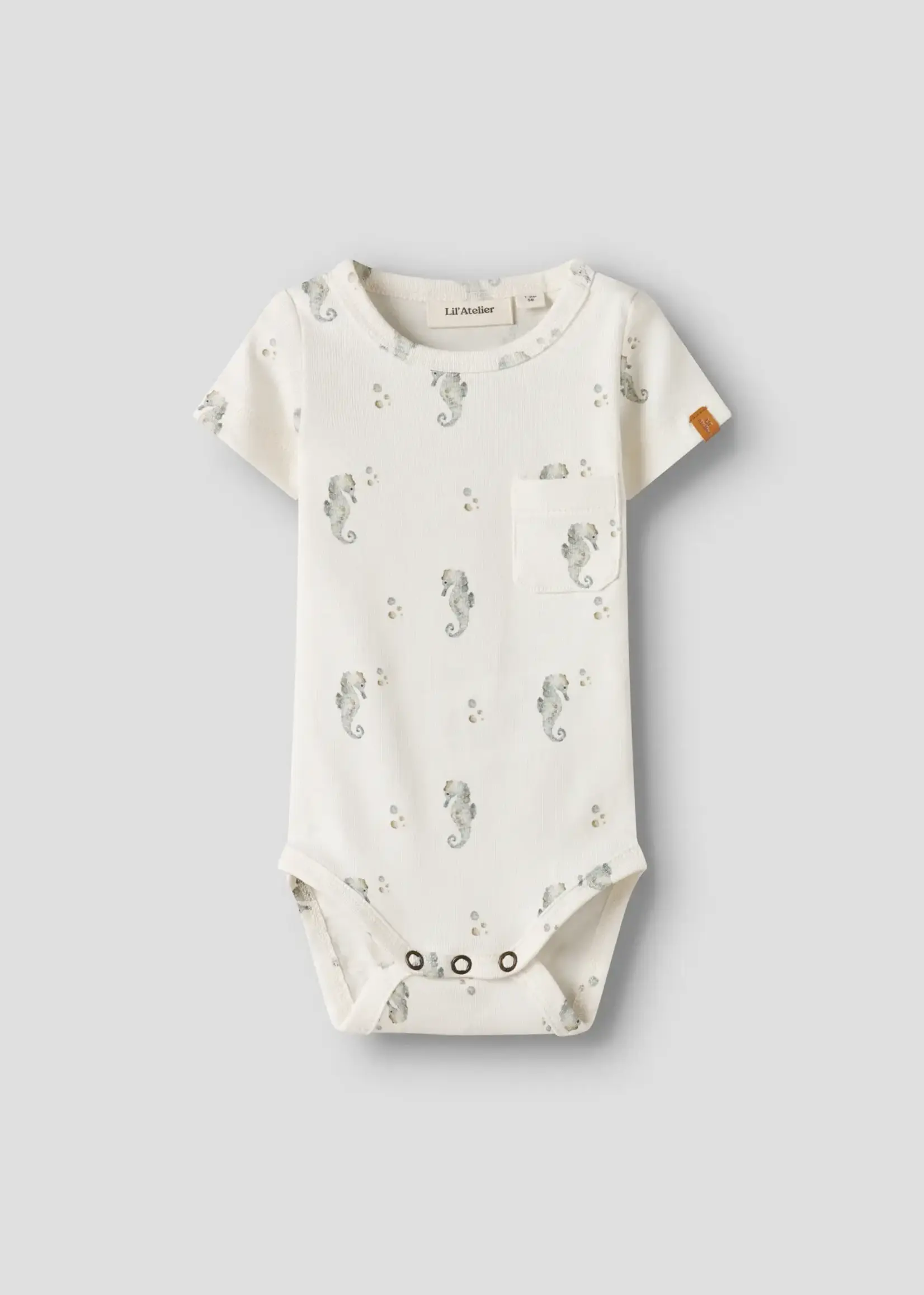 Lil'Atelier | NBMGAYO sev ss slim - Body lil - Coconut Milk/ Seahorse