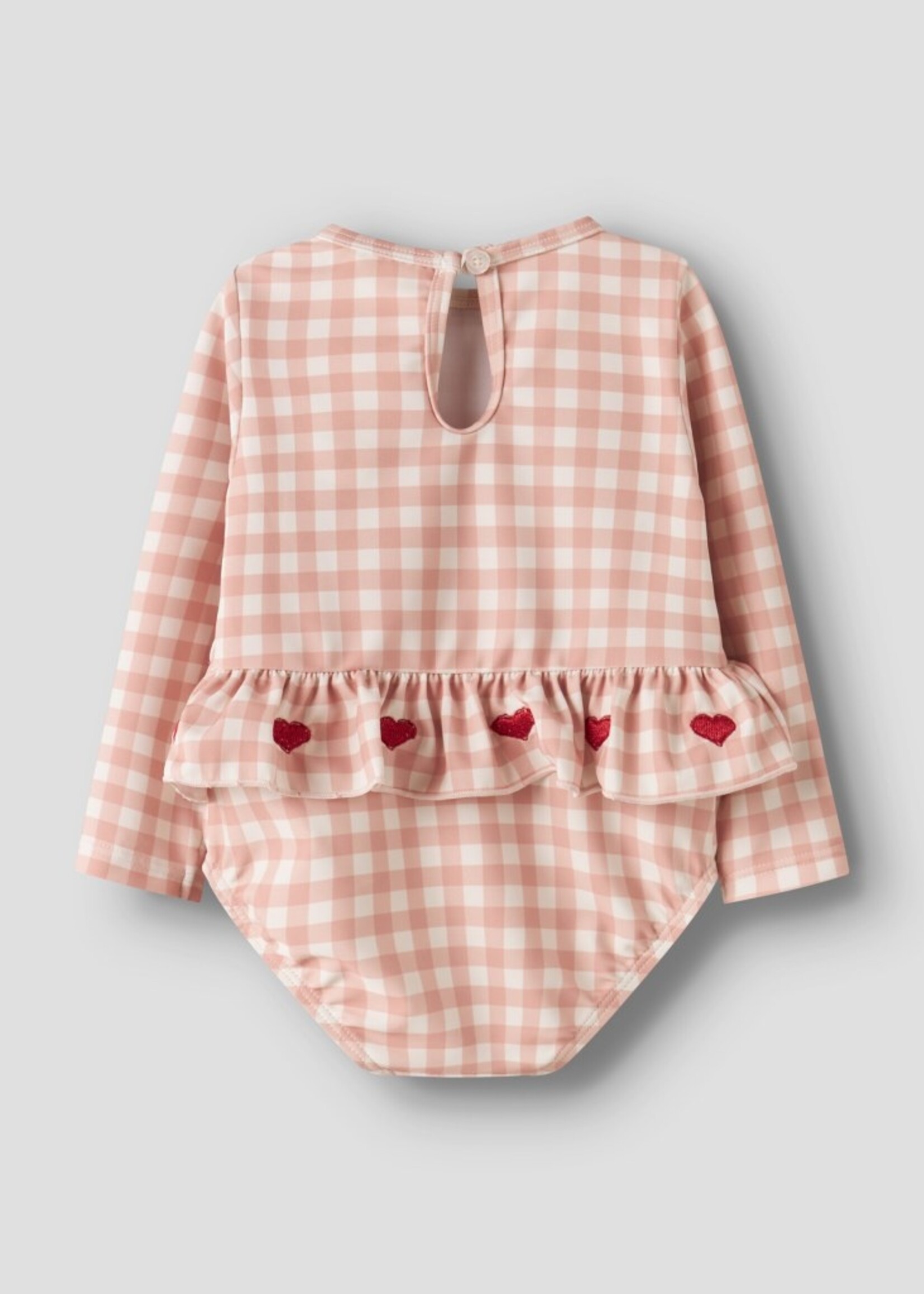 Lil' Atelier | NBFFINLEY LS SWIMSUIT LIL - Misty Rose