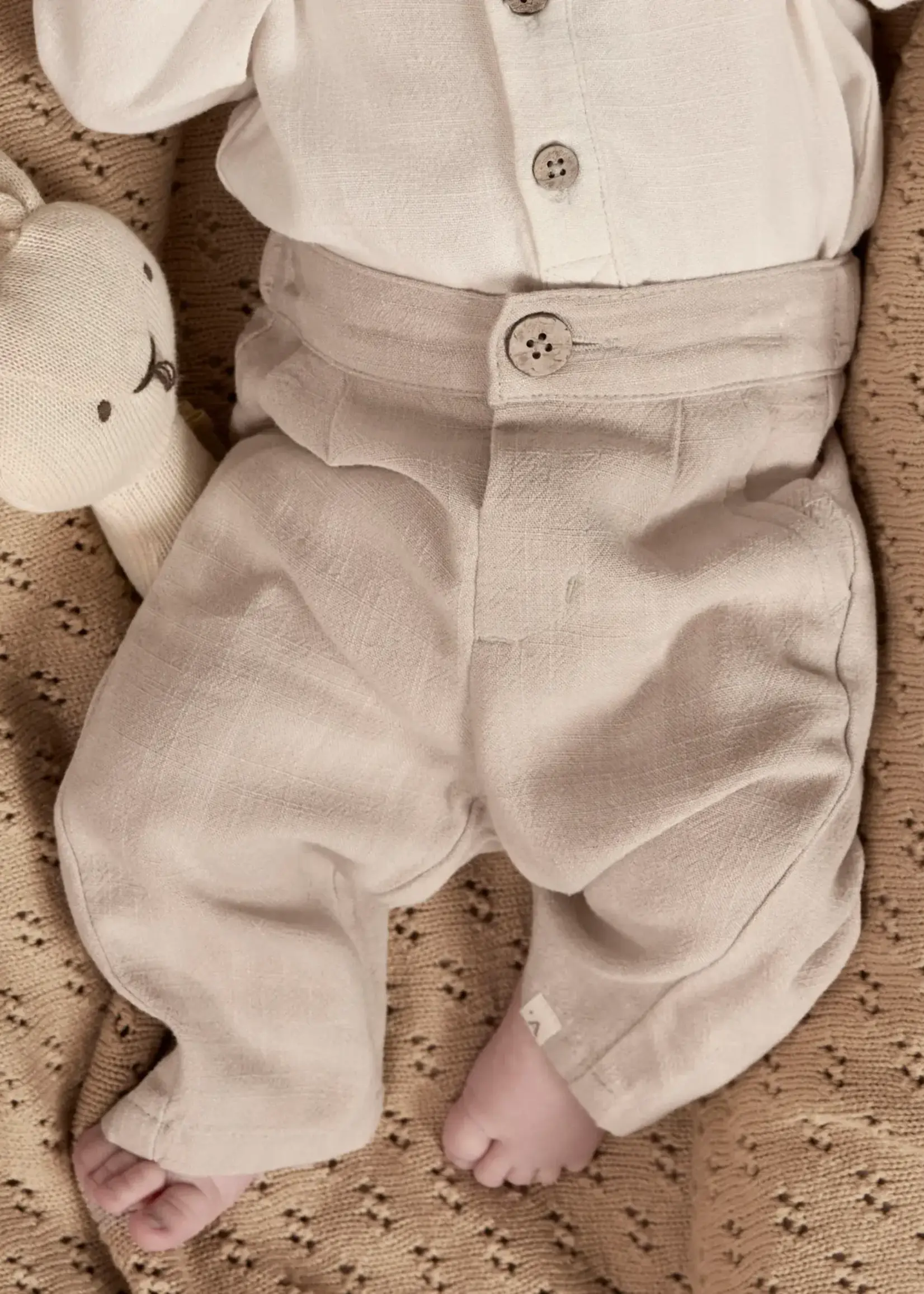 Lil’ Atelier Lil' Atelier | NBMFREDDIE pant lil - Feather Gray