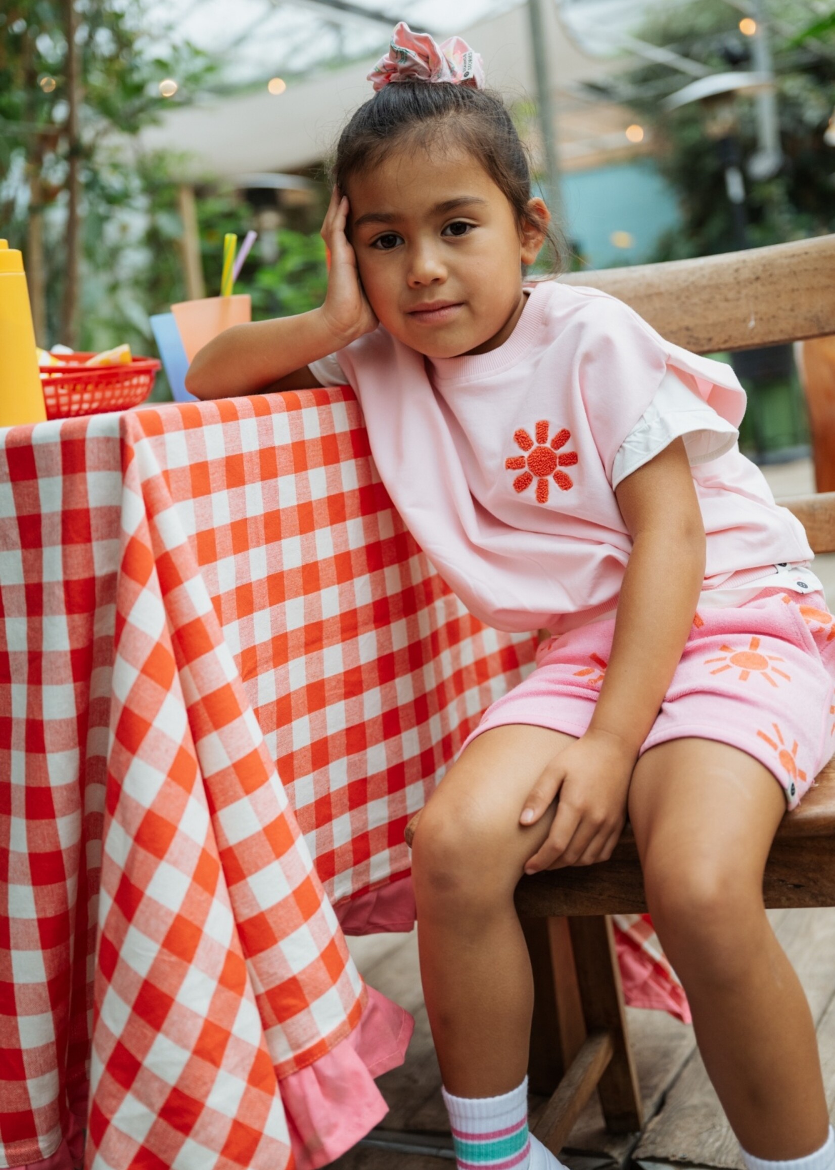 Stains & Stories | girls sweatshirt sleeveless - Blush