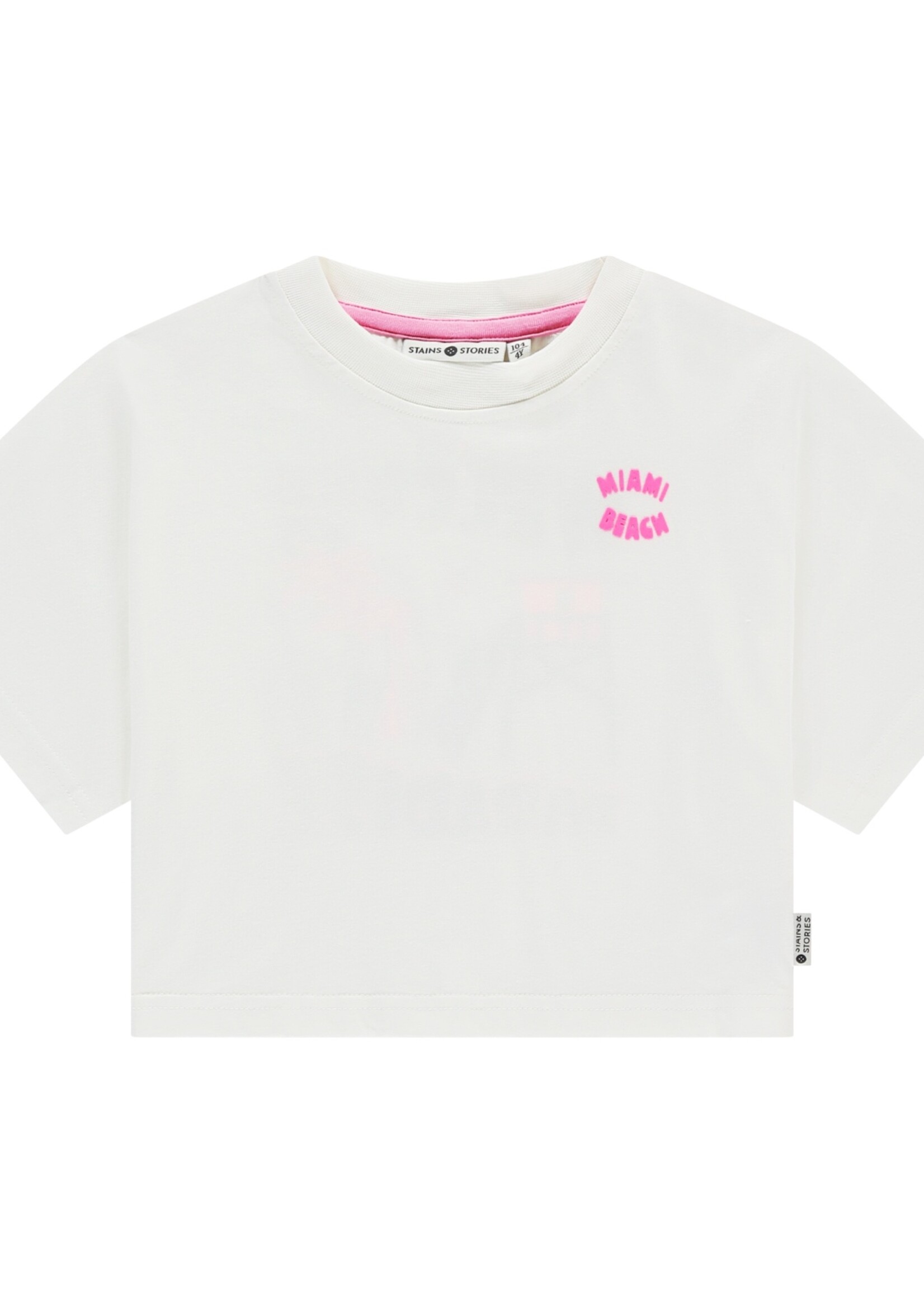 Stains & Stories | girls t-shirt short sleeve - White