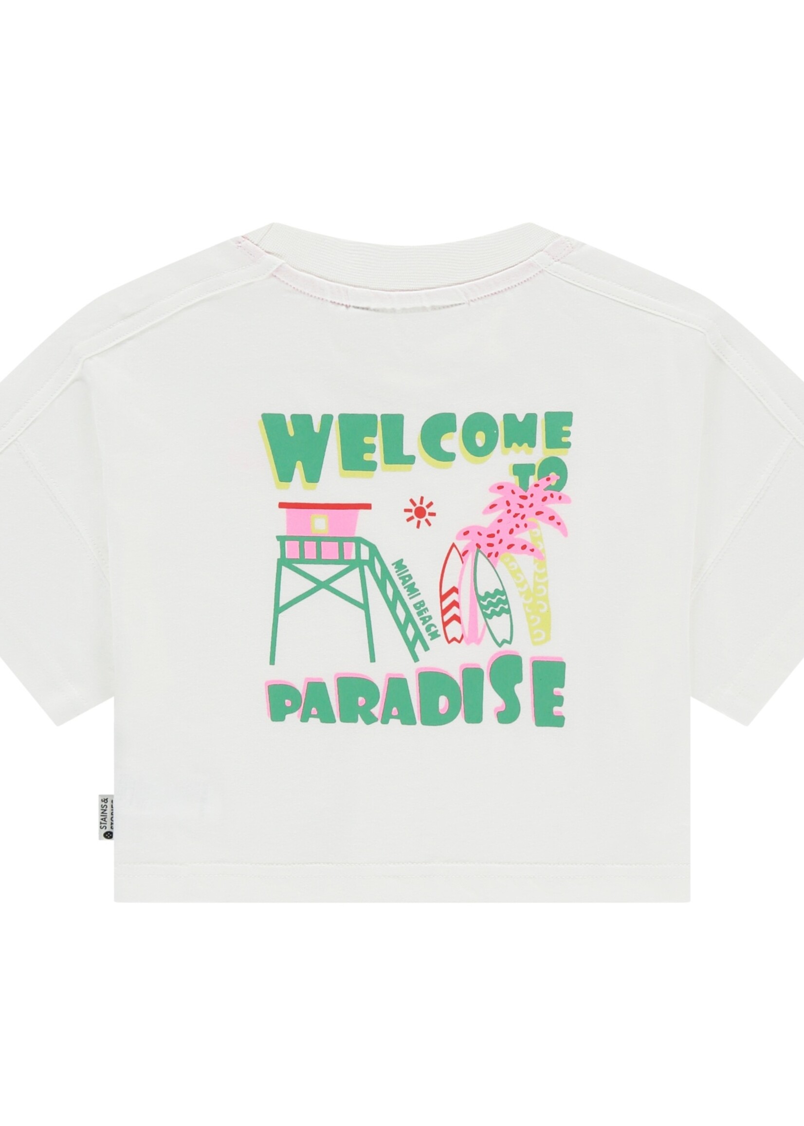 Stains & Stories | girls t-shirt short sleeve - White