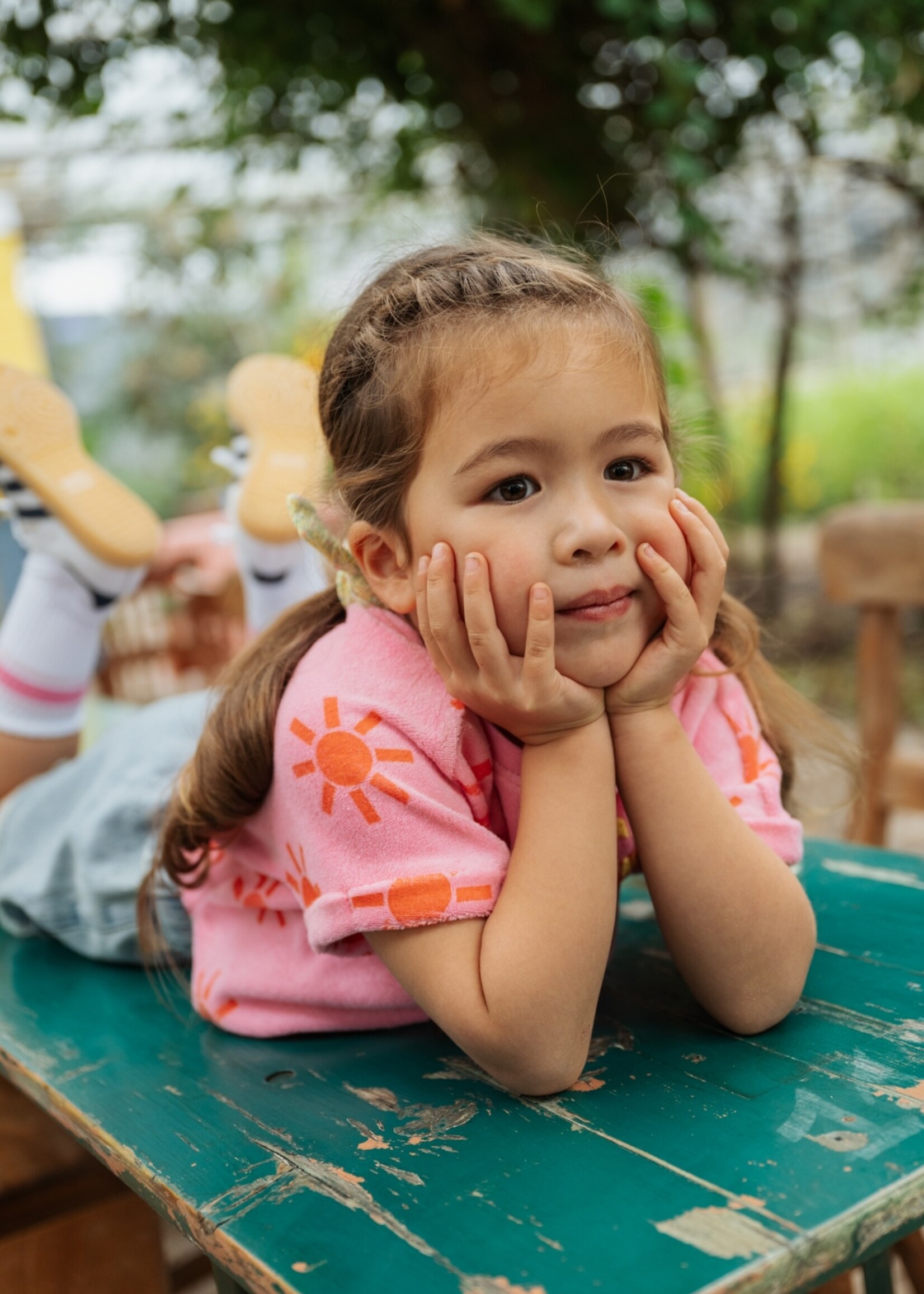 Stains & Stories | girls t-shirt short sleeve - Neon Pink