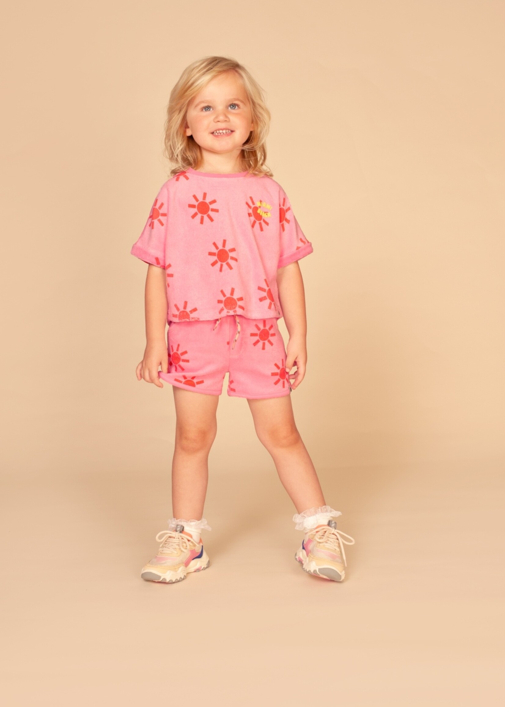 Stains & Stories | girls t-shirt short sleeve - Neon Pink