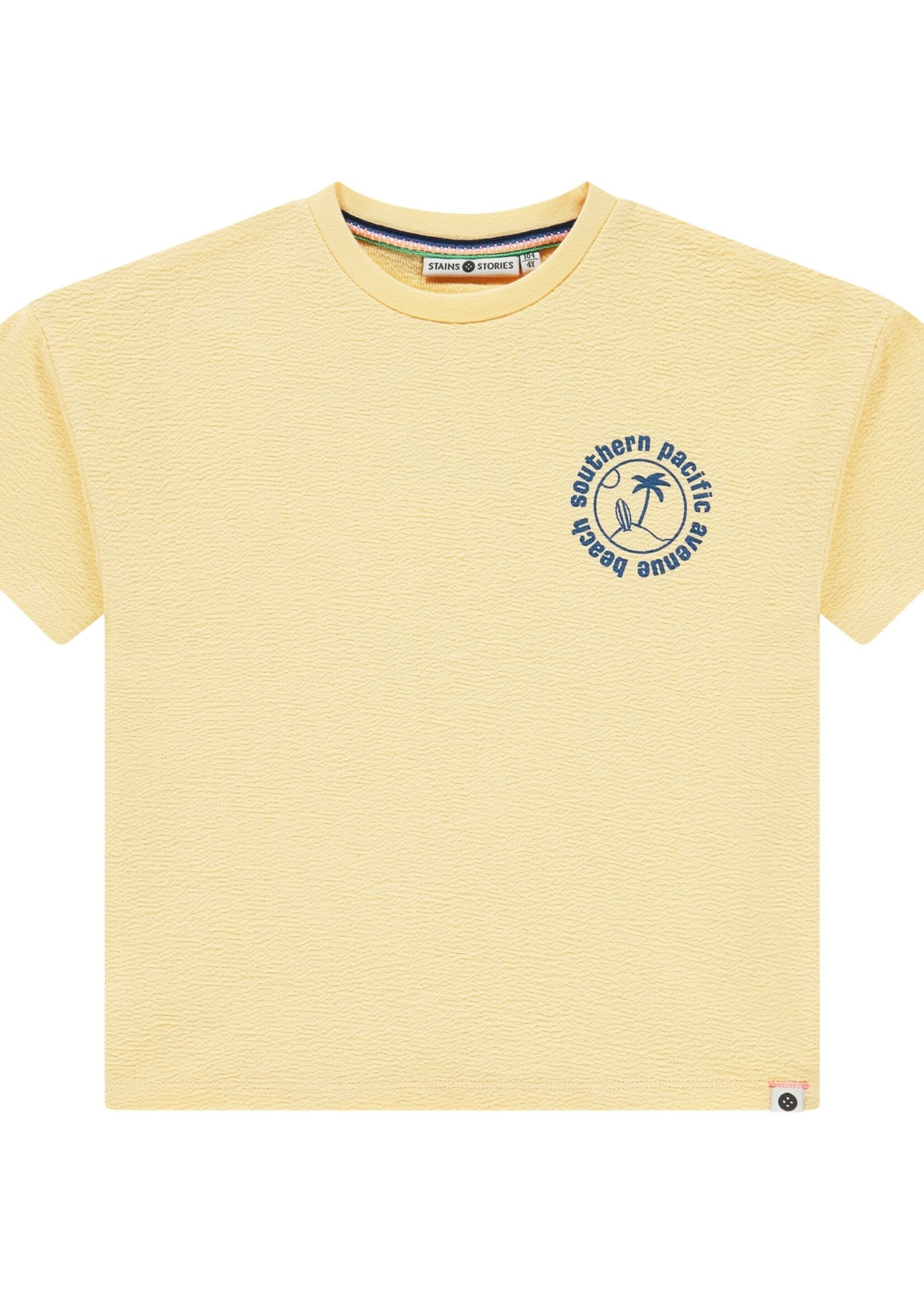 Stains & Stories | boys t-shirt short sleeve - Yellow