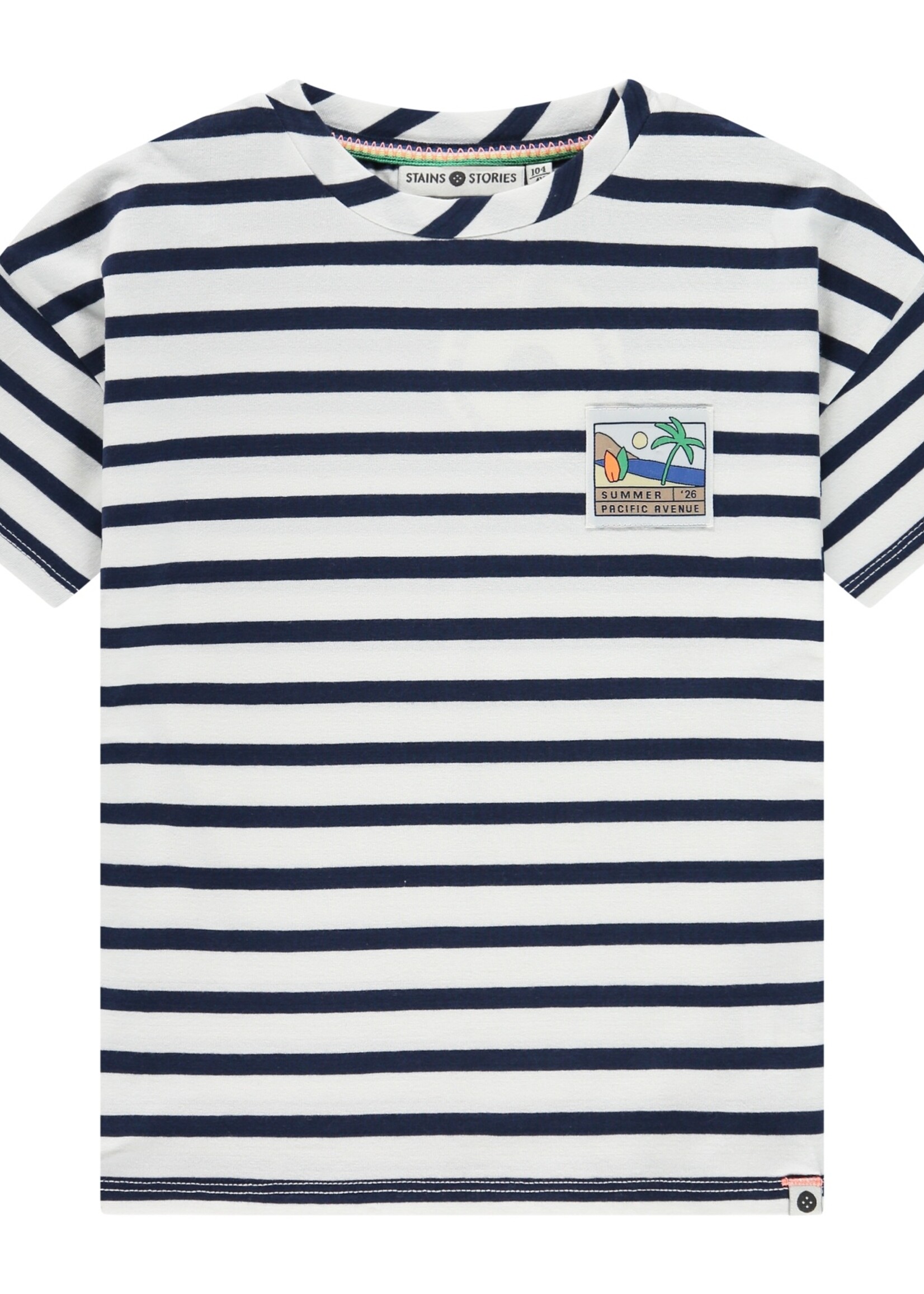 Stains & Stories | boys t-shirt short sleeve - Navy