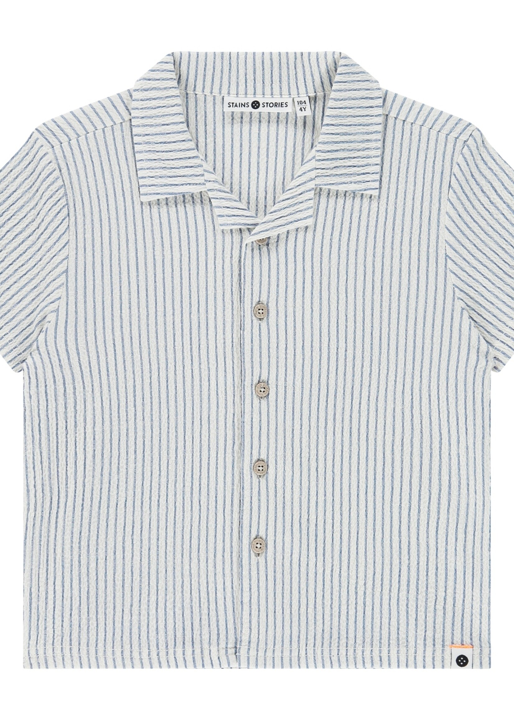 Stains & Stories | boys shirt short sleeve - Royal