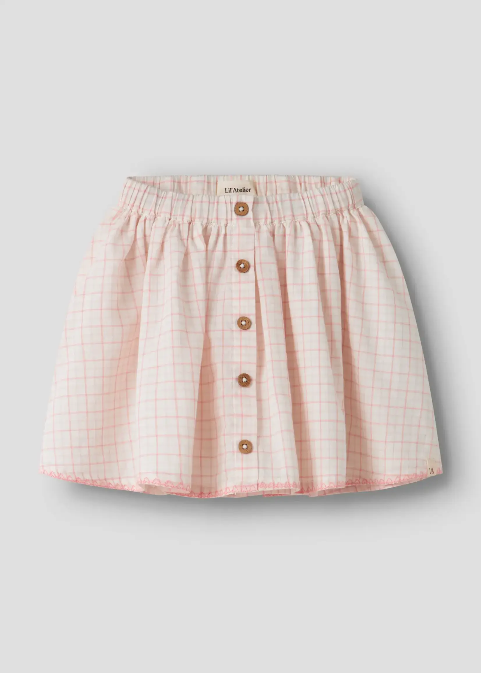 Lil’ Atelier Lil' Atelier | NMFHEDDA skirt lil - coconut milk/rose tan
