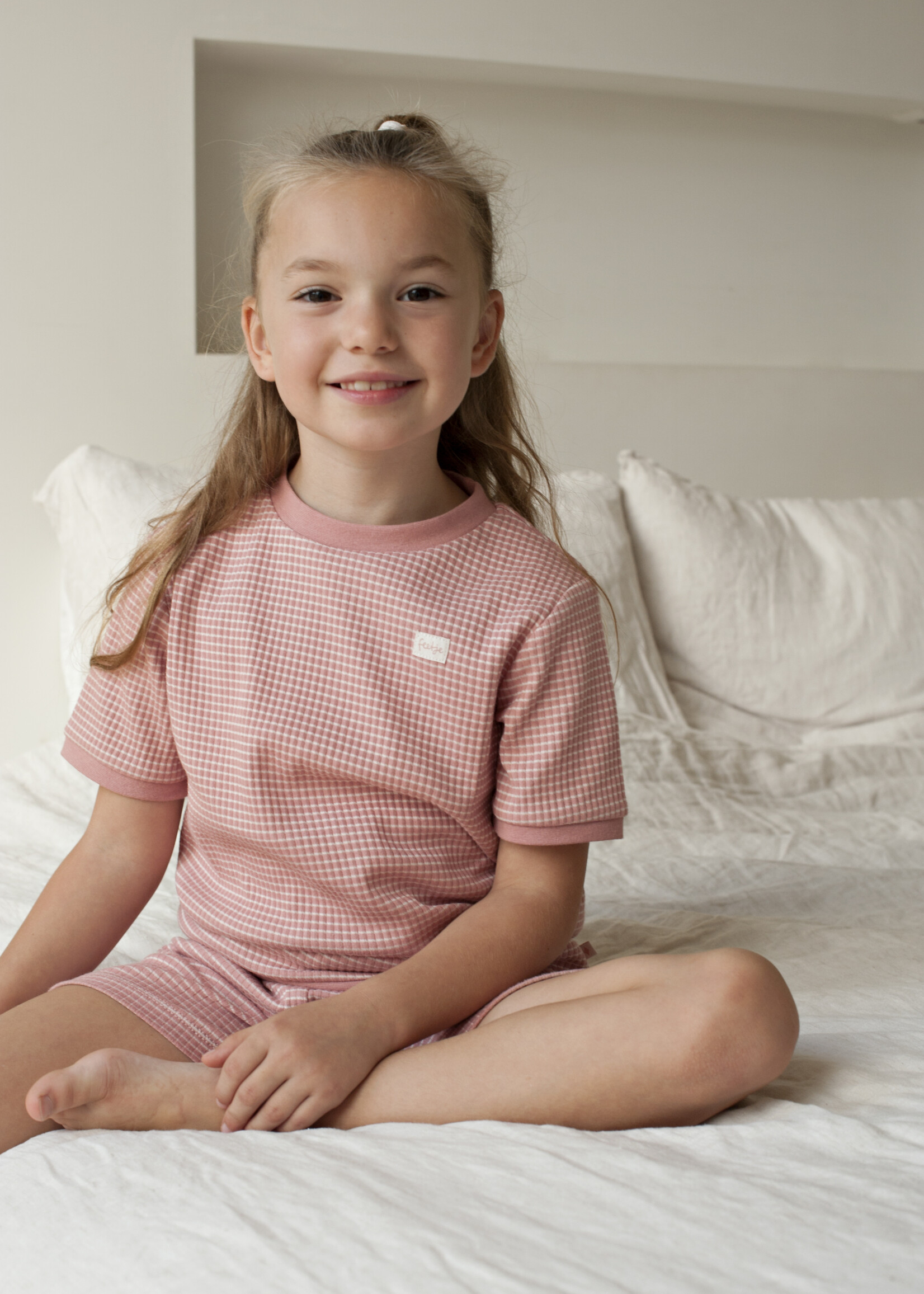 Feetje Feetje | Shortama wafel Summer Special - Mauve