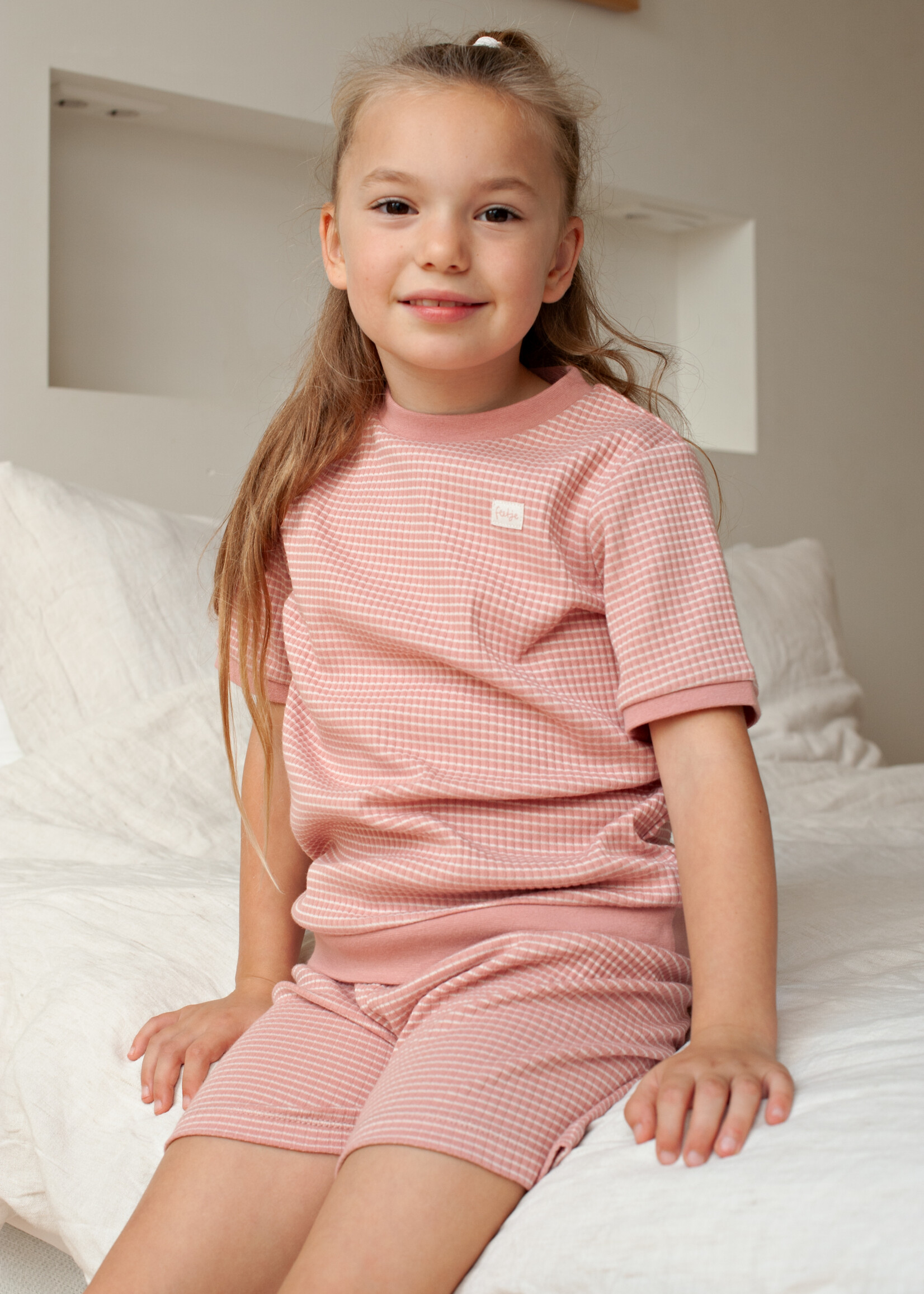 Feetje Feetje | Shortama wafel Summer Special - Mauve