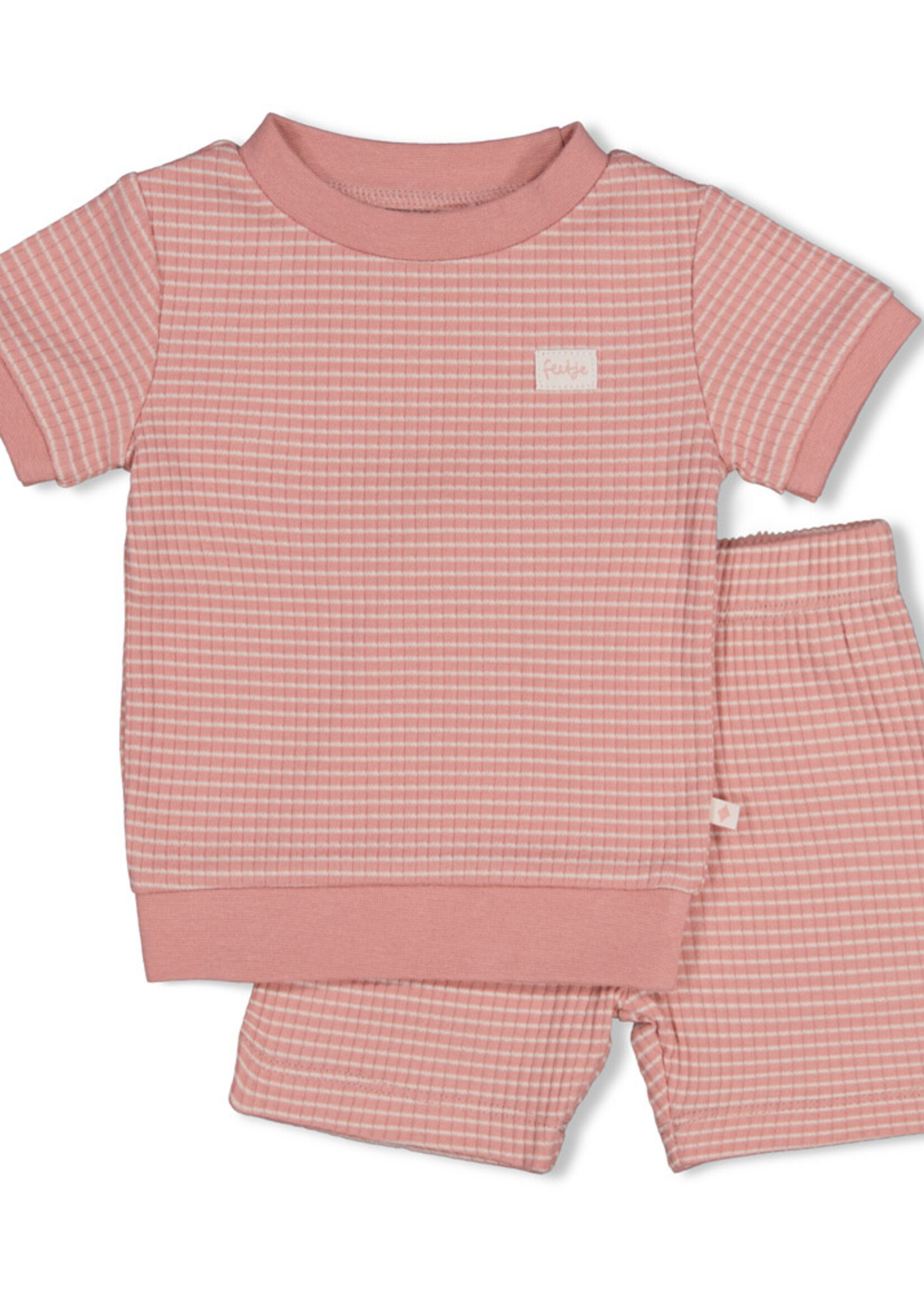 Feetje Feetje | Shortama wafel  Summer Special - Mauve