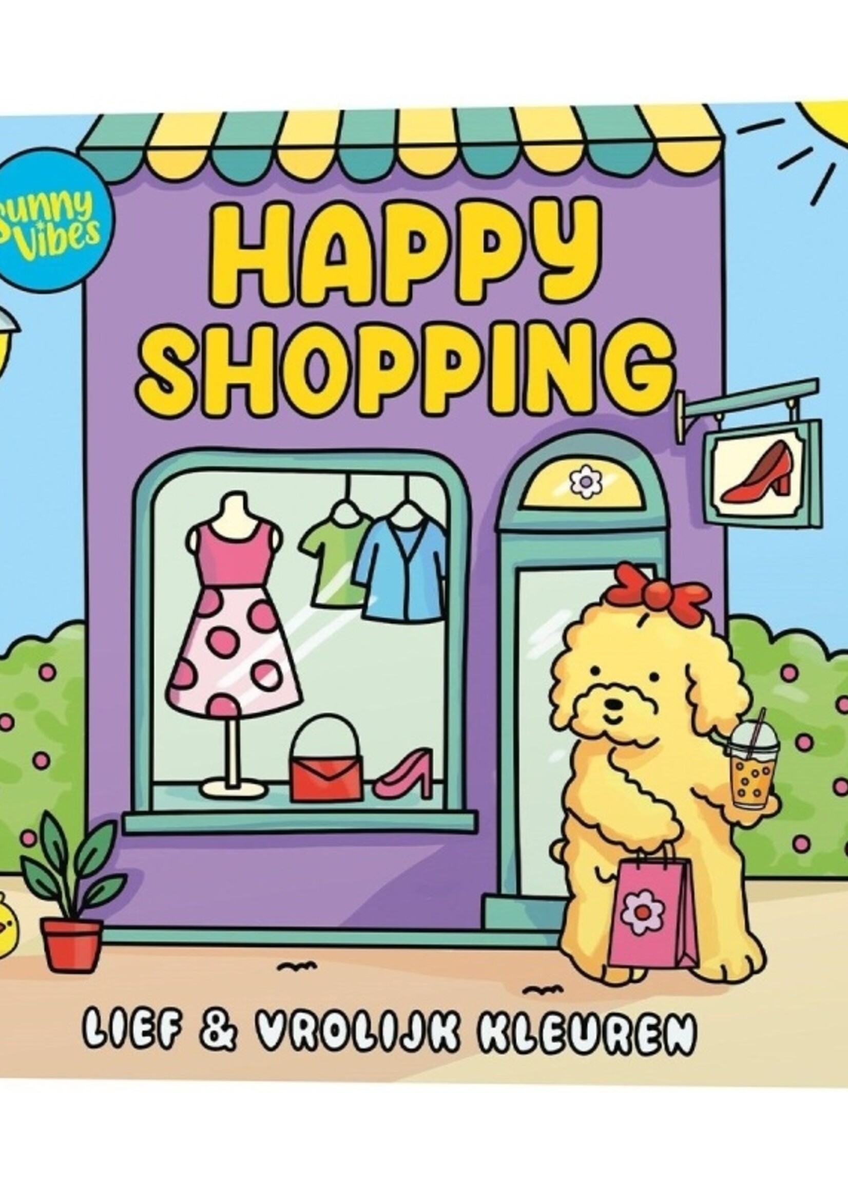 Sunny vibes - Happy shopping (kleurboek)