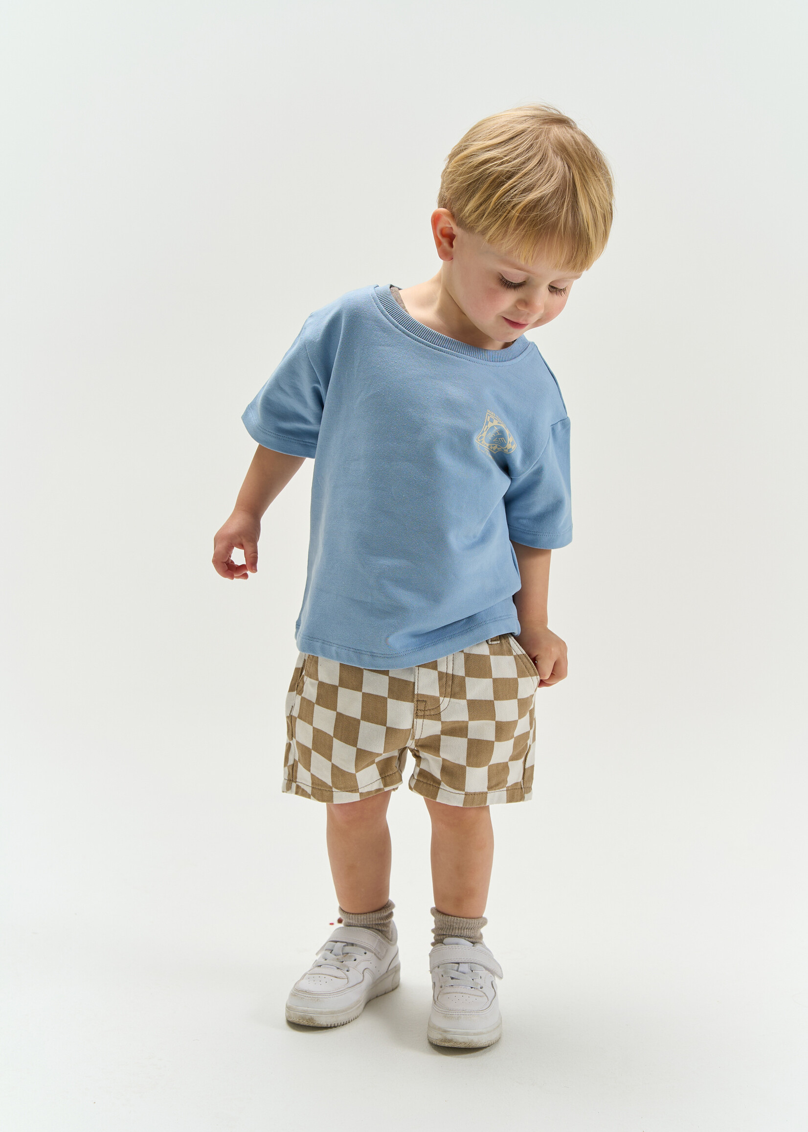 THE NEW SIBLINGS THE NEW SIBLINGS | TNSTTwill Regular Fit Denim Shorts – Humus Check