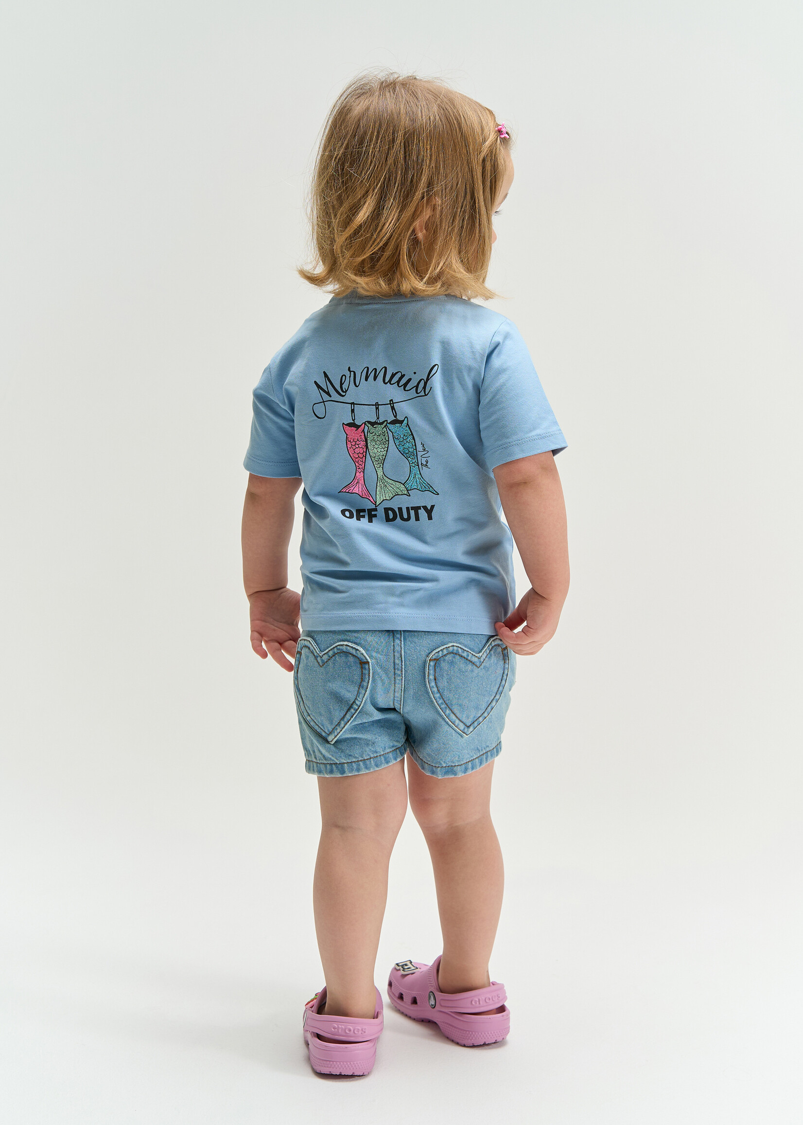 THE NEW SIBLINGS THE NEW SIBLINGS | TNSTTamantha Regular Fit Denim Shorts – Light Blue Denim