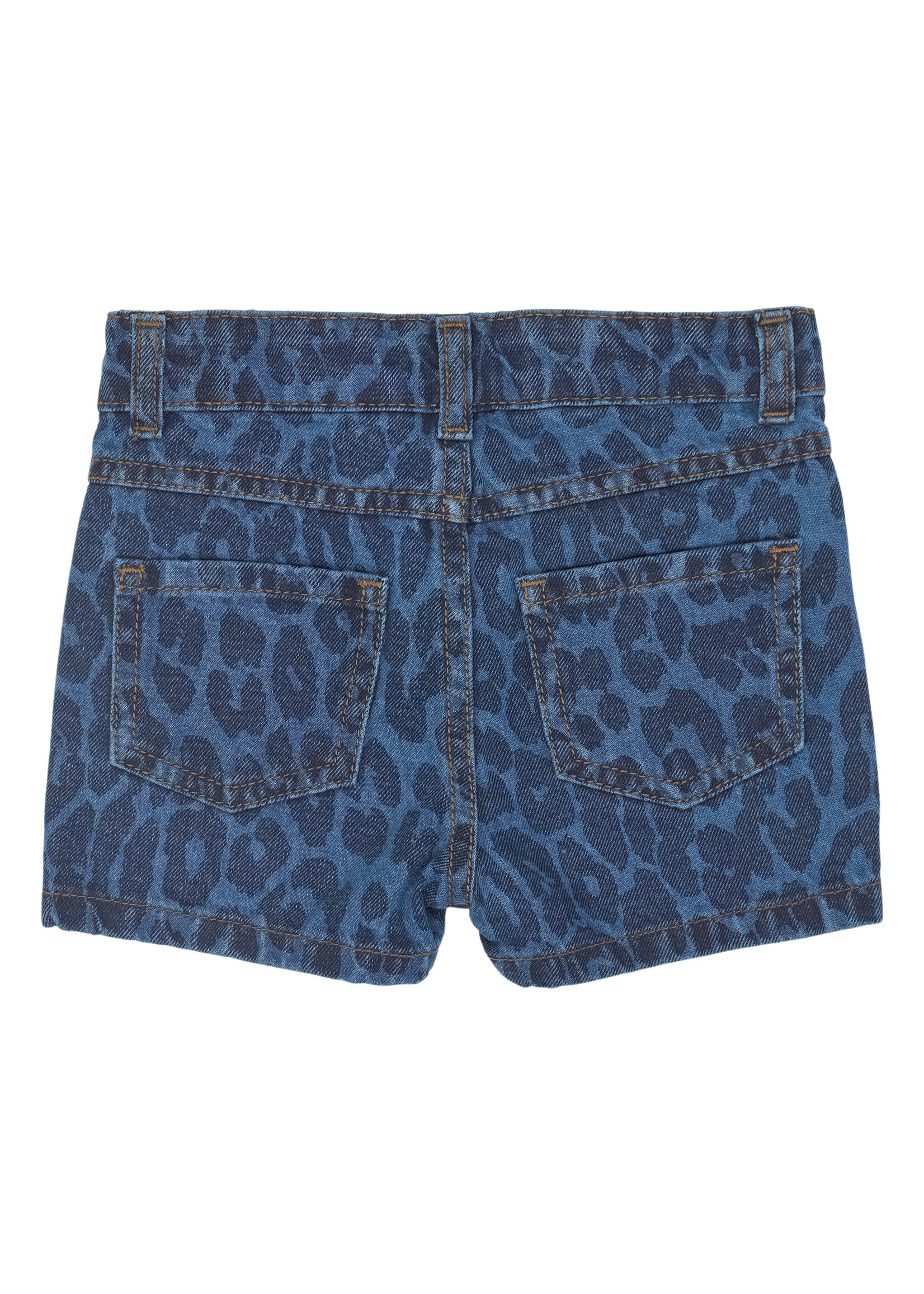 THE NEW SIBLINGS THE NEW SIBLINGS | TNSTPearl Regular Fit Denim Shorts – Medium Blue Denim AOP