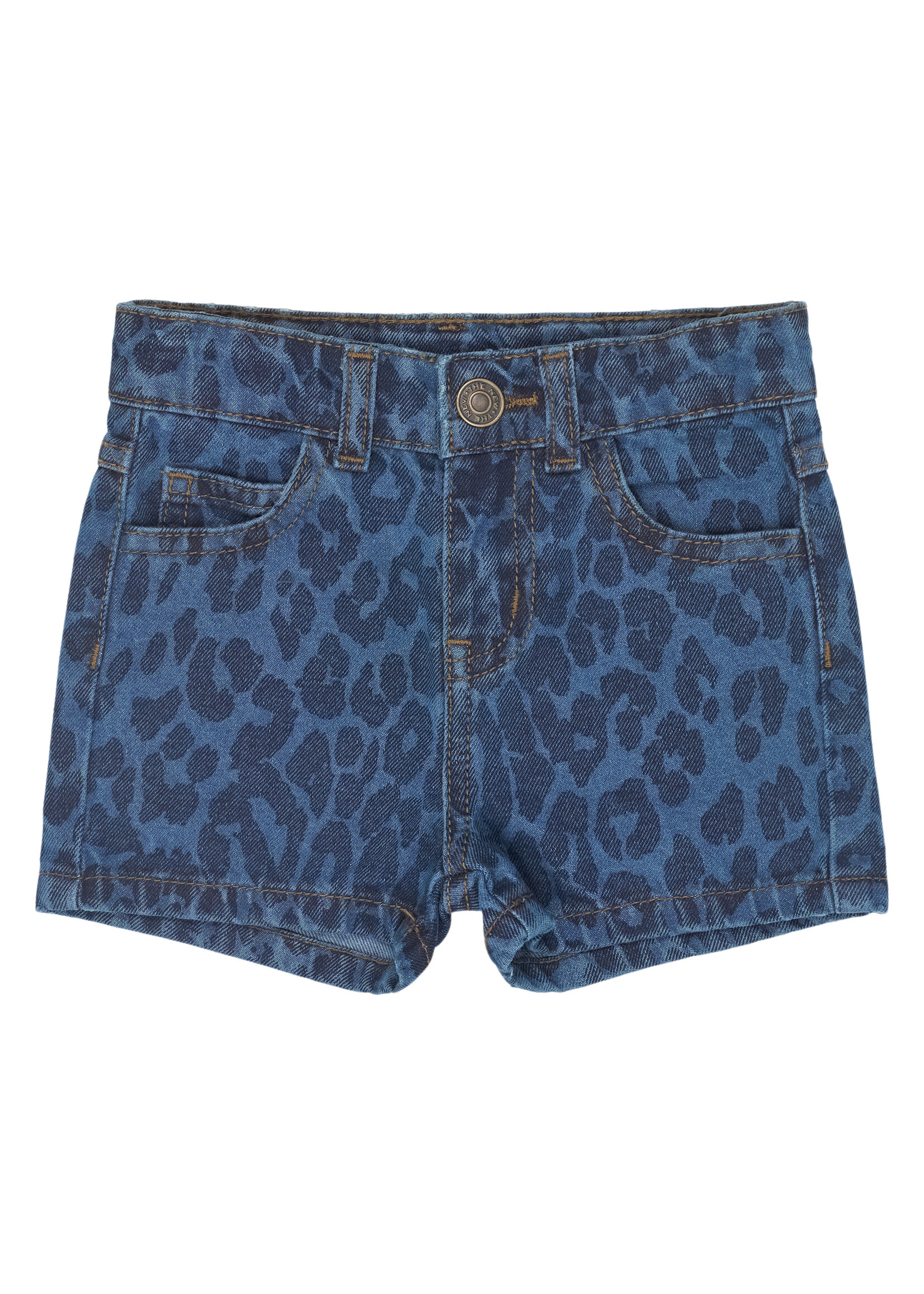 THE NEW SIBLINGS THE NEW SIBLINGS | TNSTPearl Regular Fit Denim Shorts – Medium Blue Denim AOP