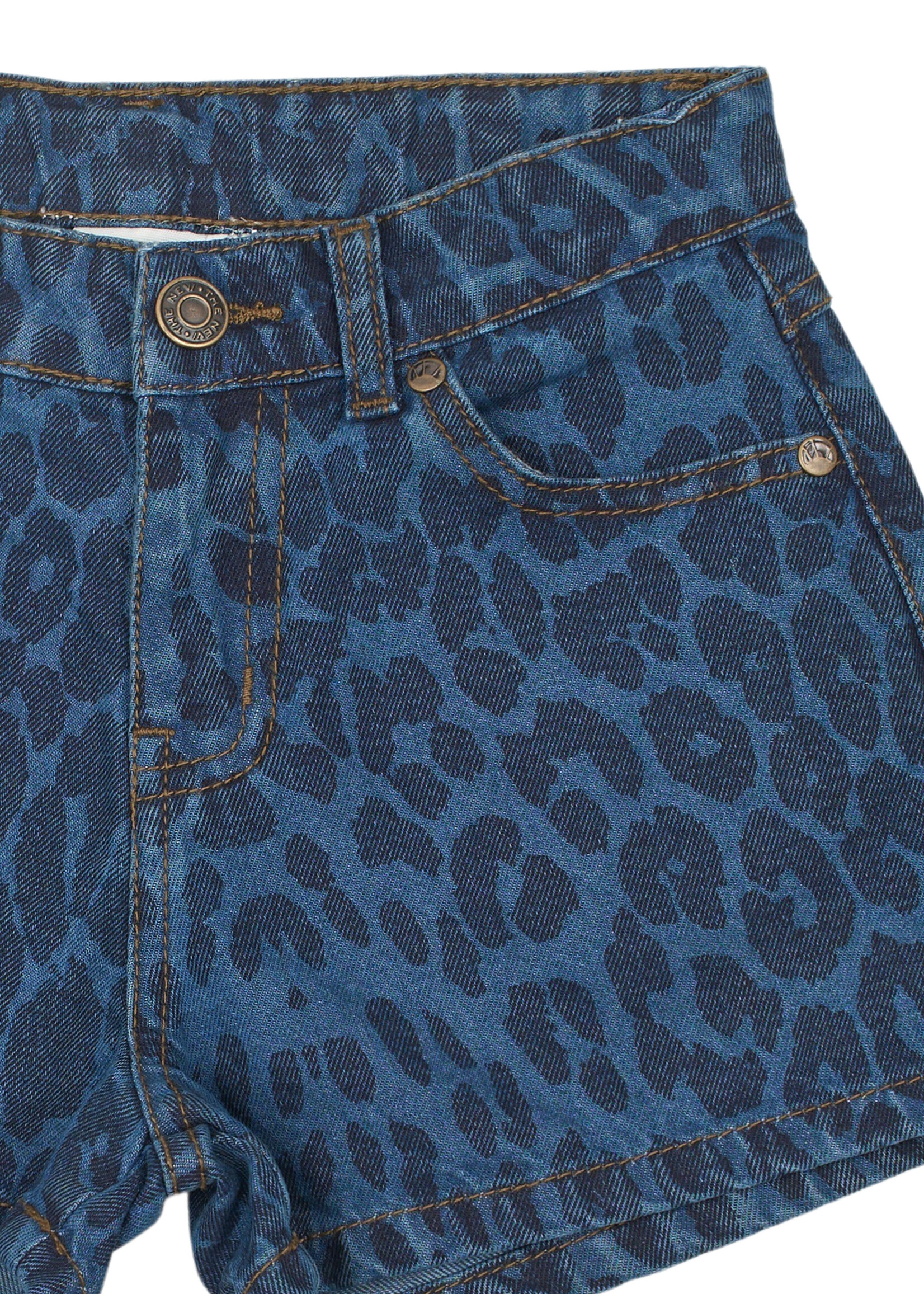 THE NEW THE NEW | TNPrima Regular Fit Denim Shorts – Medium Blue Denim AOP