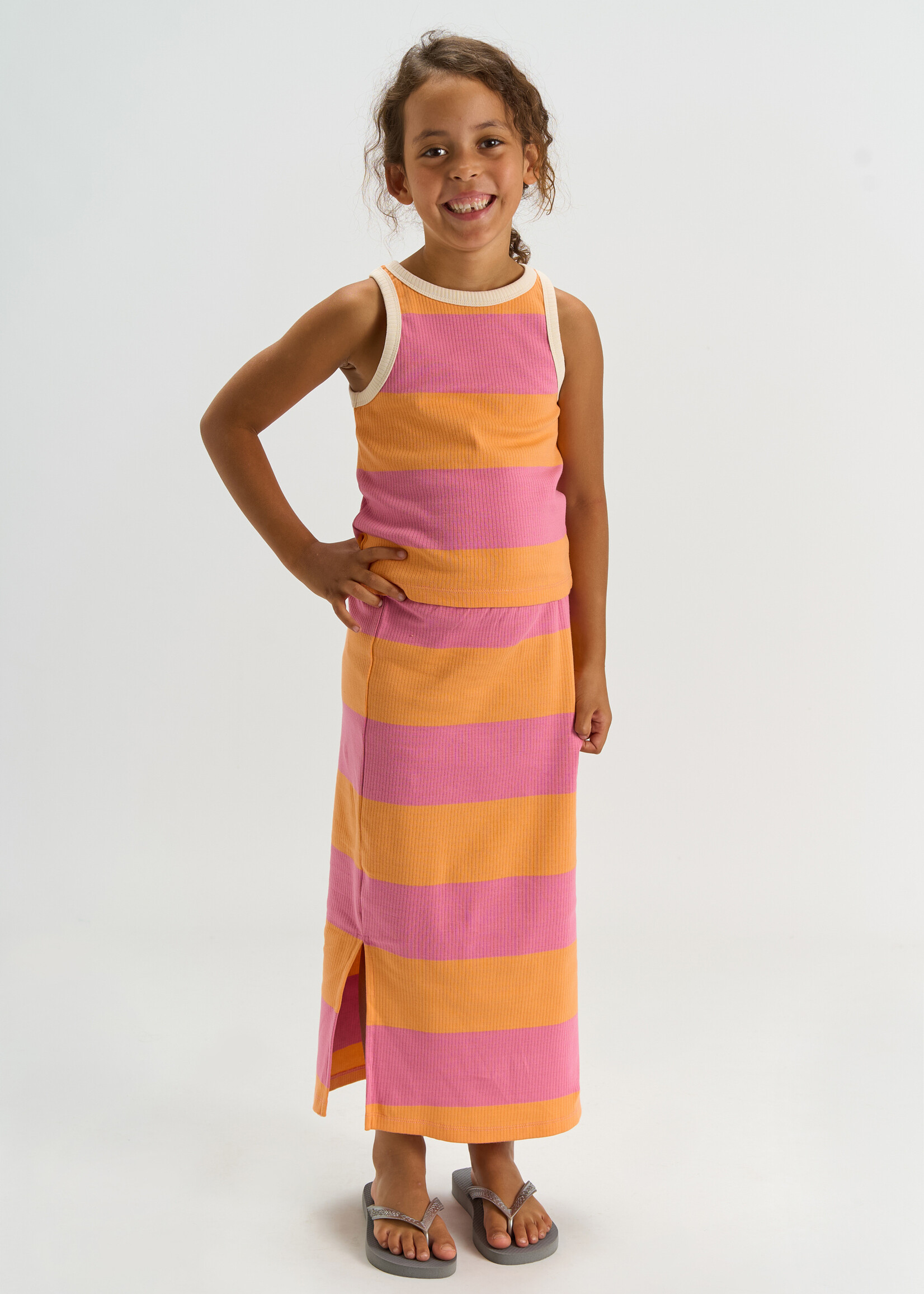 THE NEW THE NEW | TNTatiana S_L Rib Top – Cashmere Rose Striped