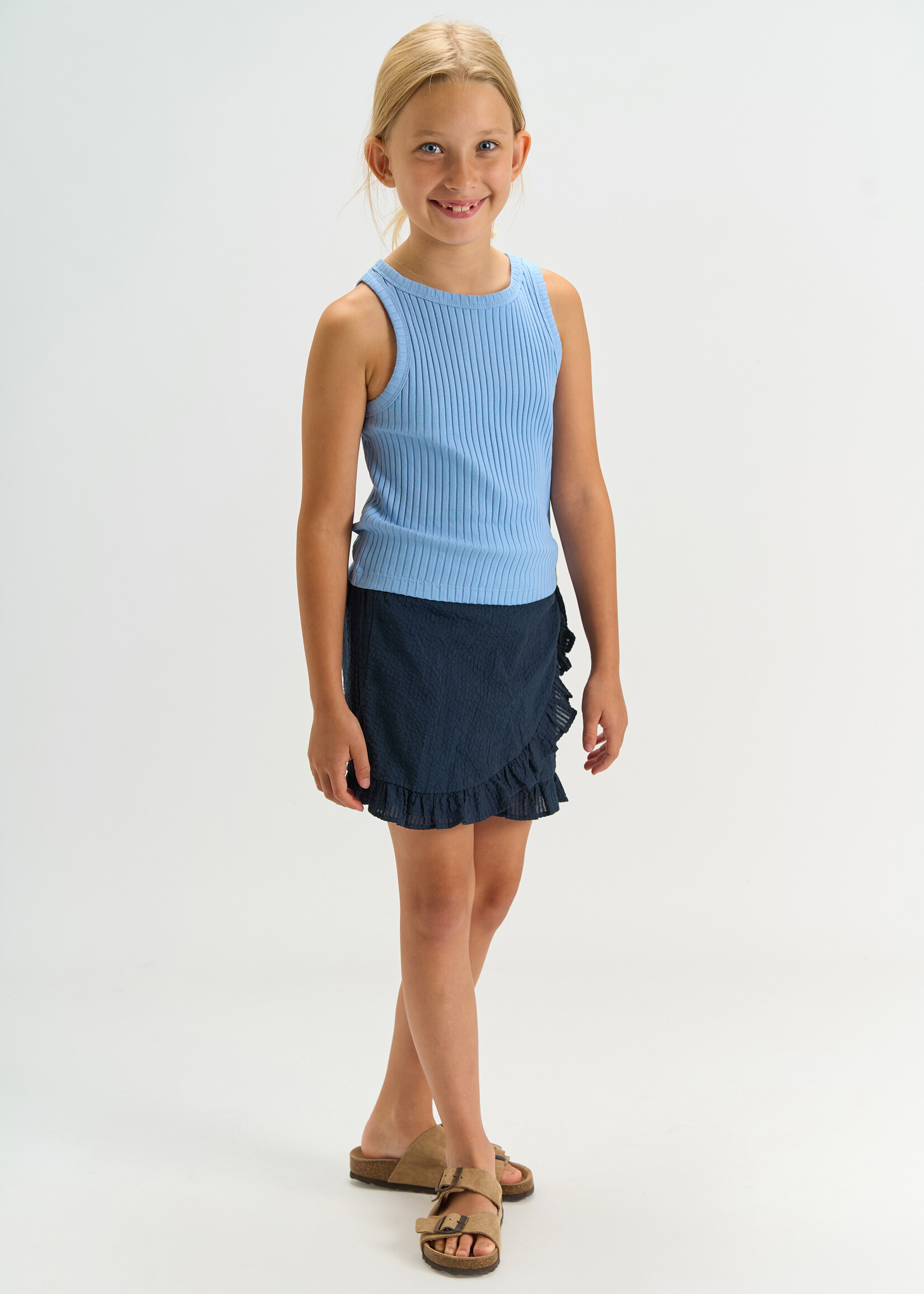 THE NEW THE NEW | TNTove S_L Rib Top – Forever Blue