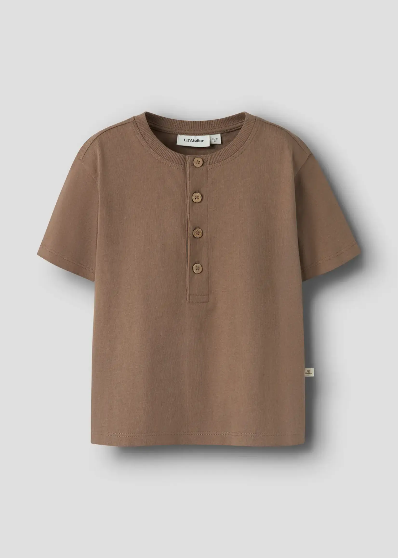Lil’ Atelier Lil'Atelier | NMMDOLAN len ss loose top lil - Coca Mocha