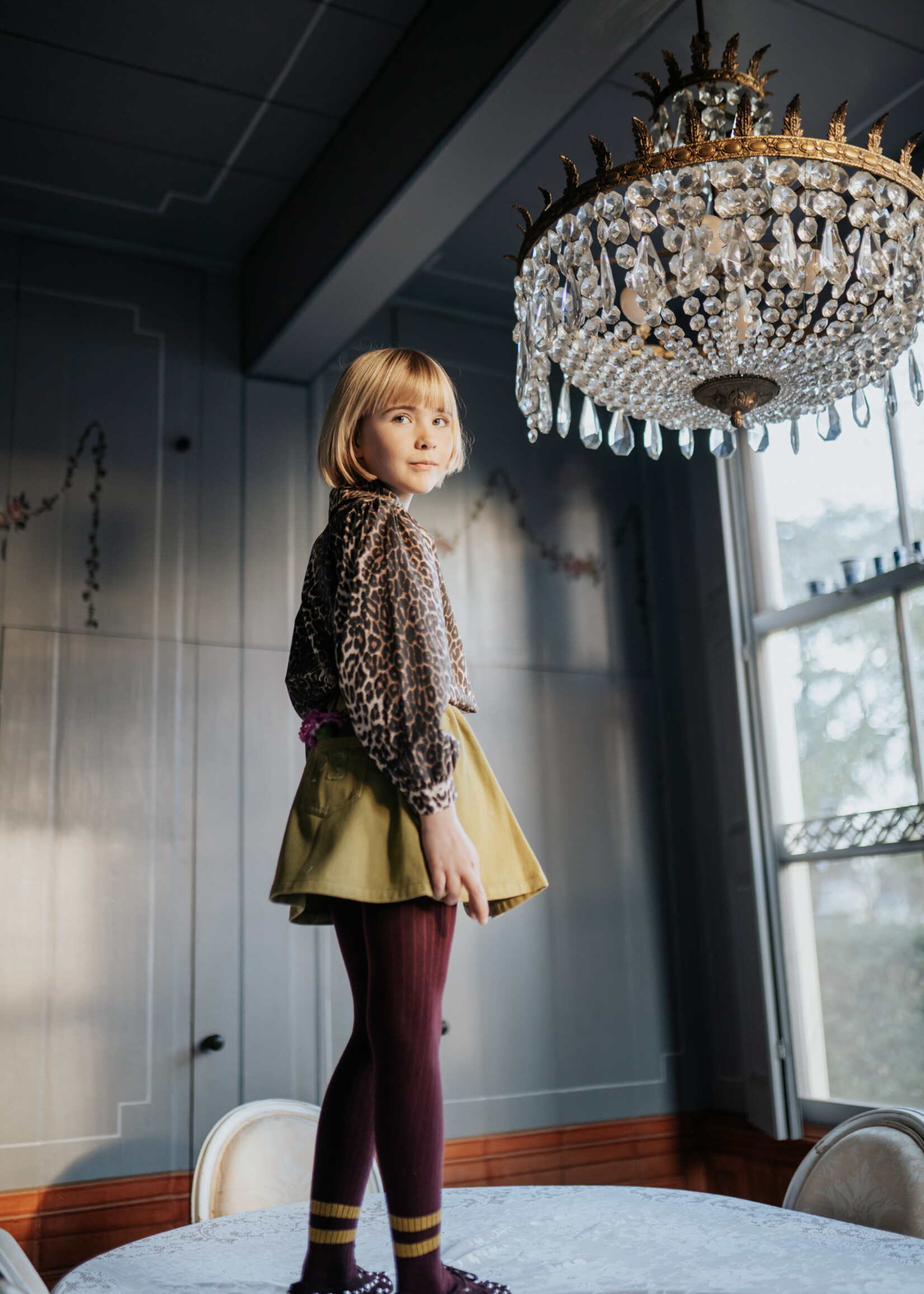 Petit Blush Petit Blush | Tight Stripes | Fig/Khaki