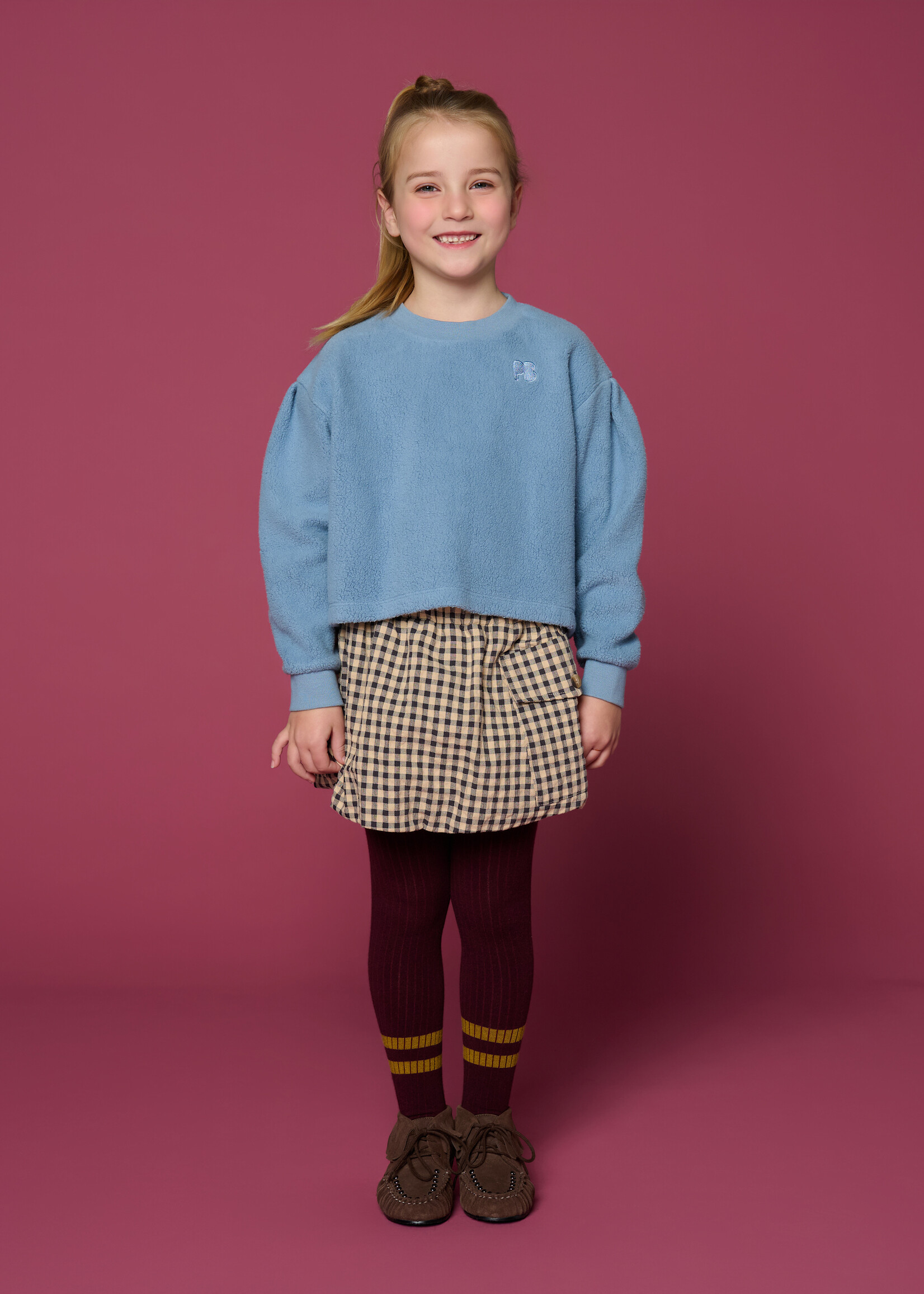 Petit Blush Petit Blush | Tight Stripes | Fig/Khaki