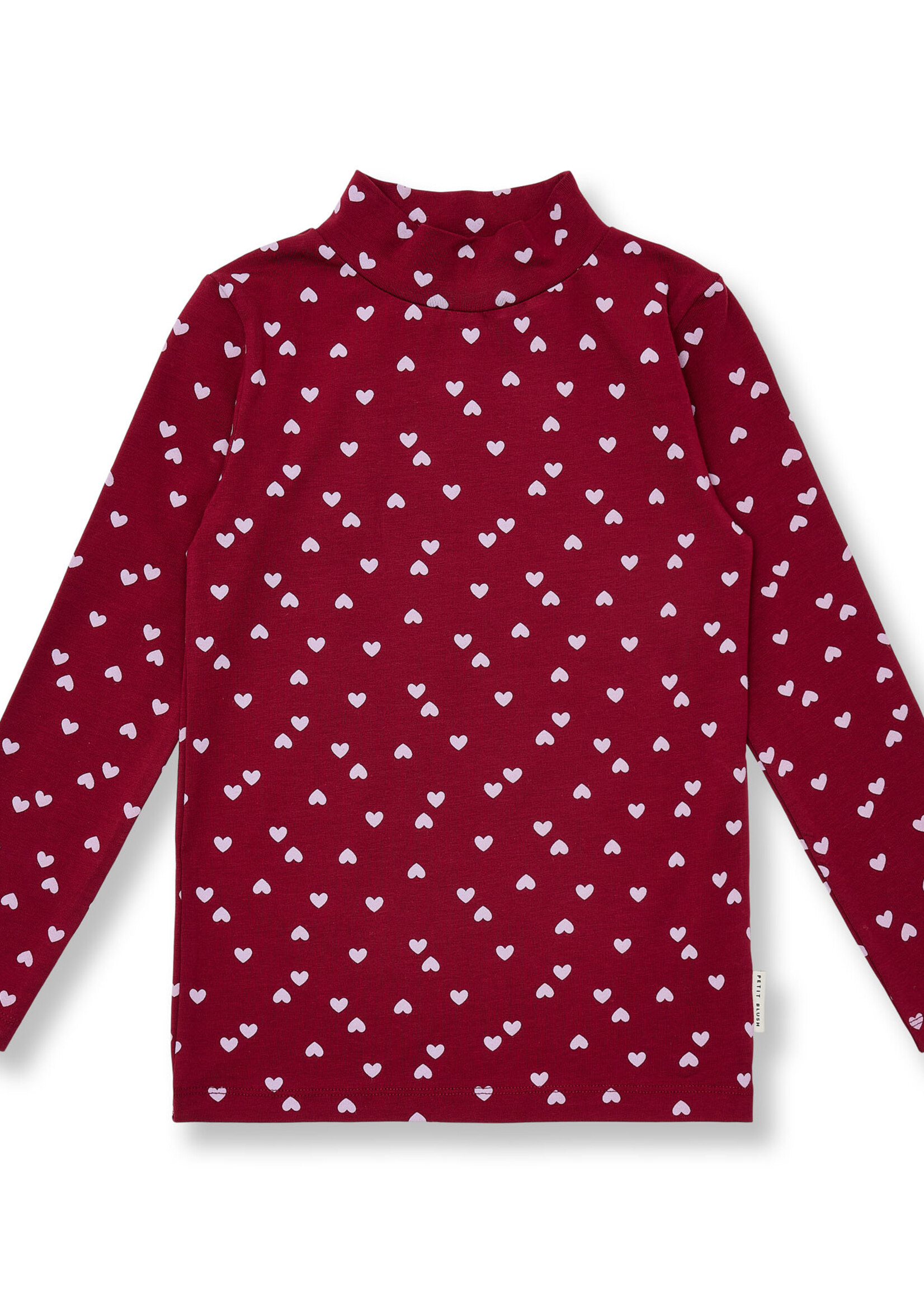 Petit Blush Petit Blush | Turtle Neck | Hearts AOP
