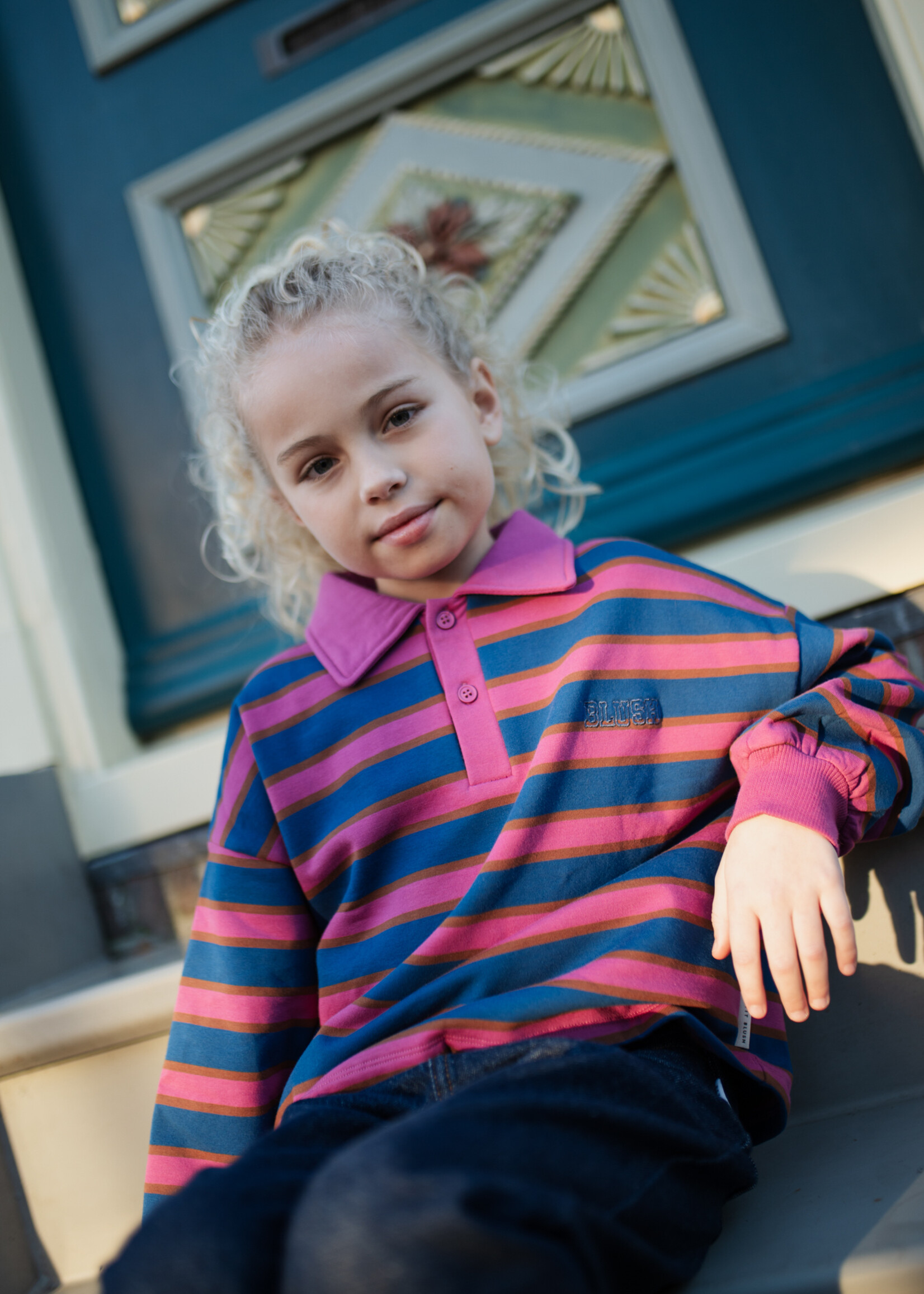 Petit Blush Petit Blush | Polo Sweater | Stripe