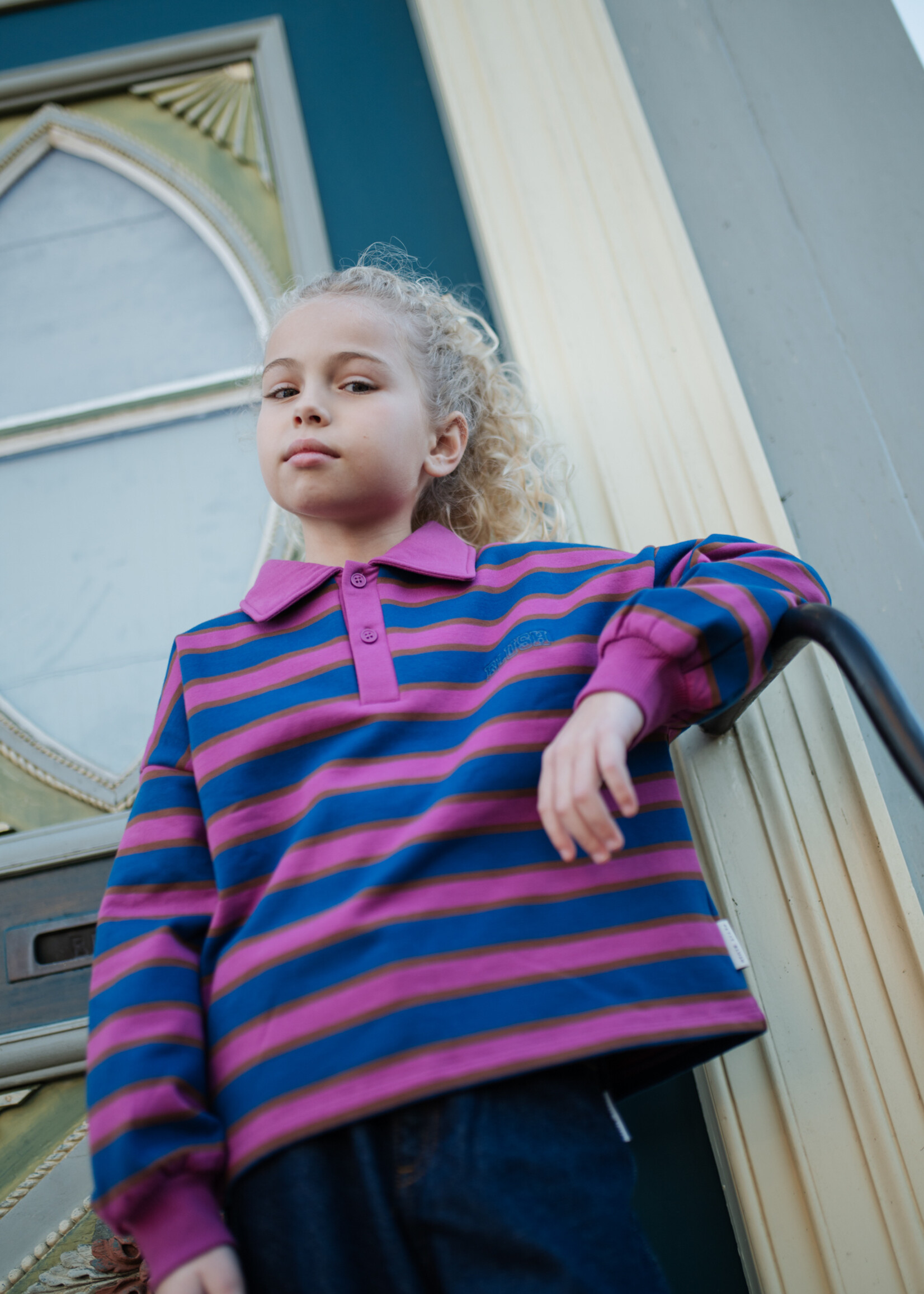 Petit Blush Petit Blush | Polo Sweater | Stripe