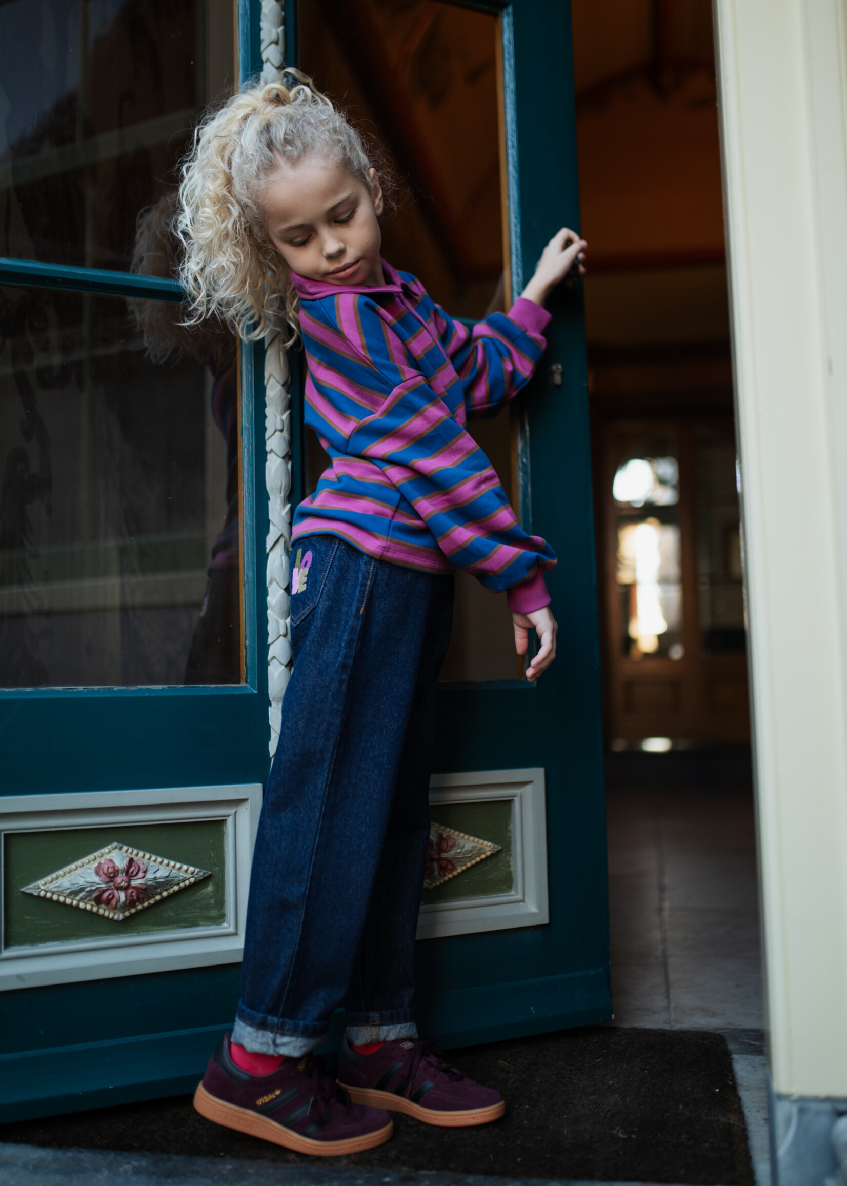 Petit Blush Petit Blush | Polo Sweater | Stripe