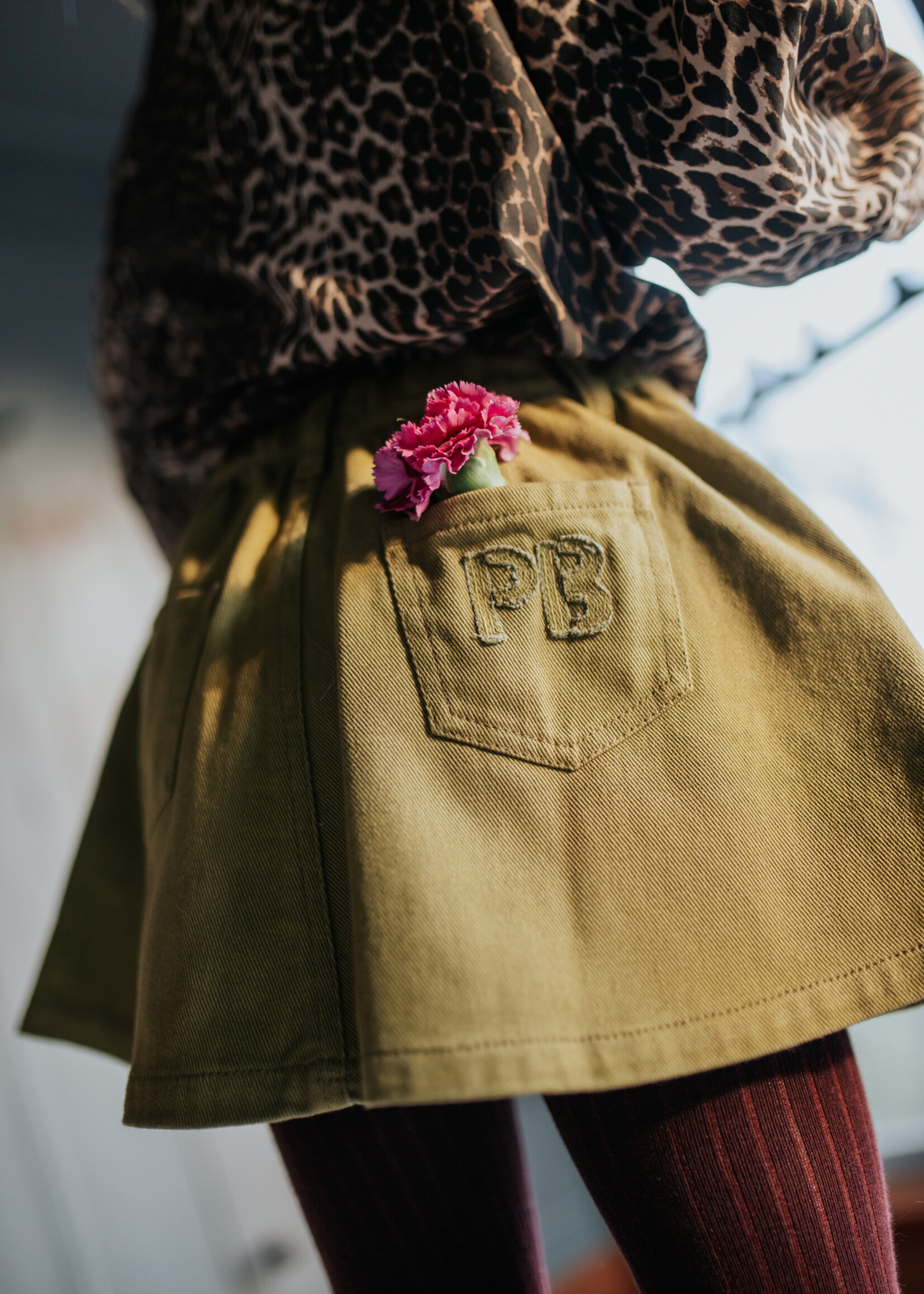Petit Blush Petit Blush | Mini Skirt | Khaki