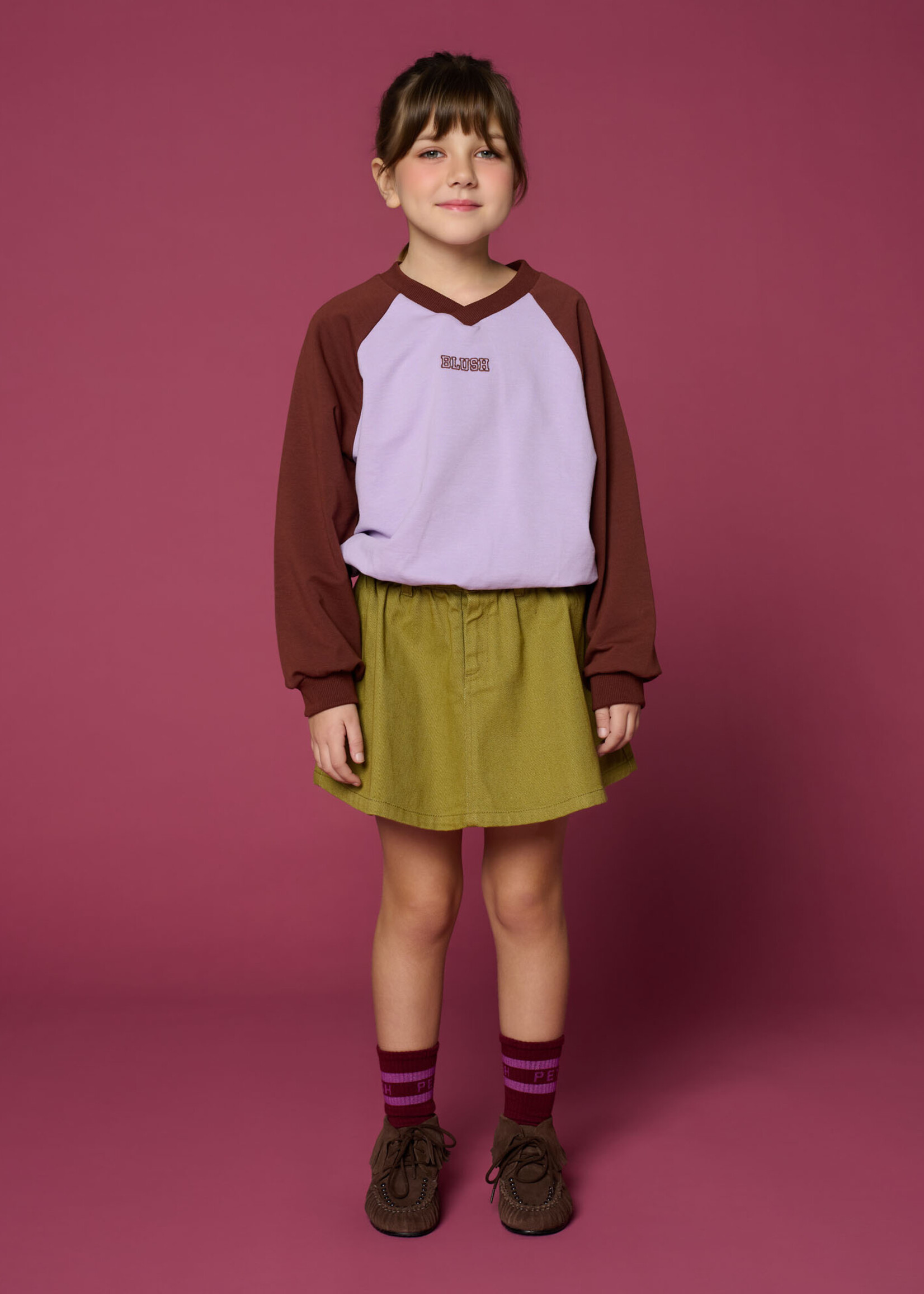 Petit Blush Petit Blush | V-Neck Sweater | Color Block