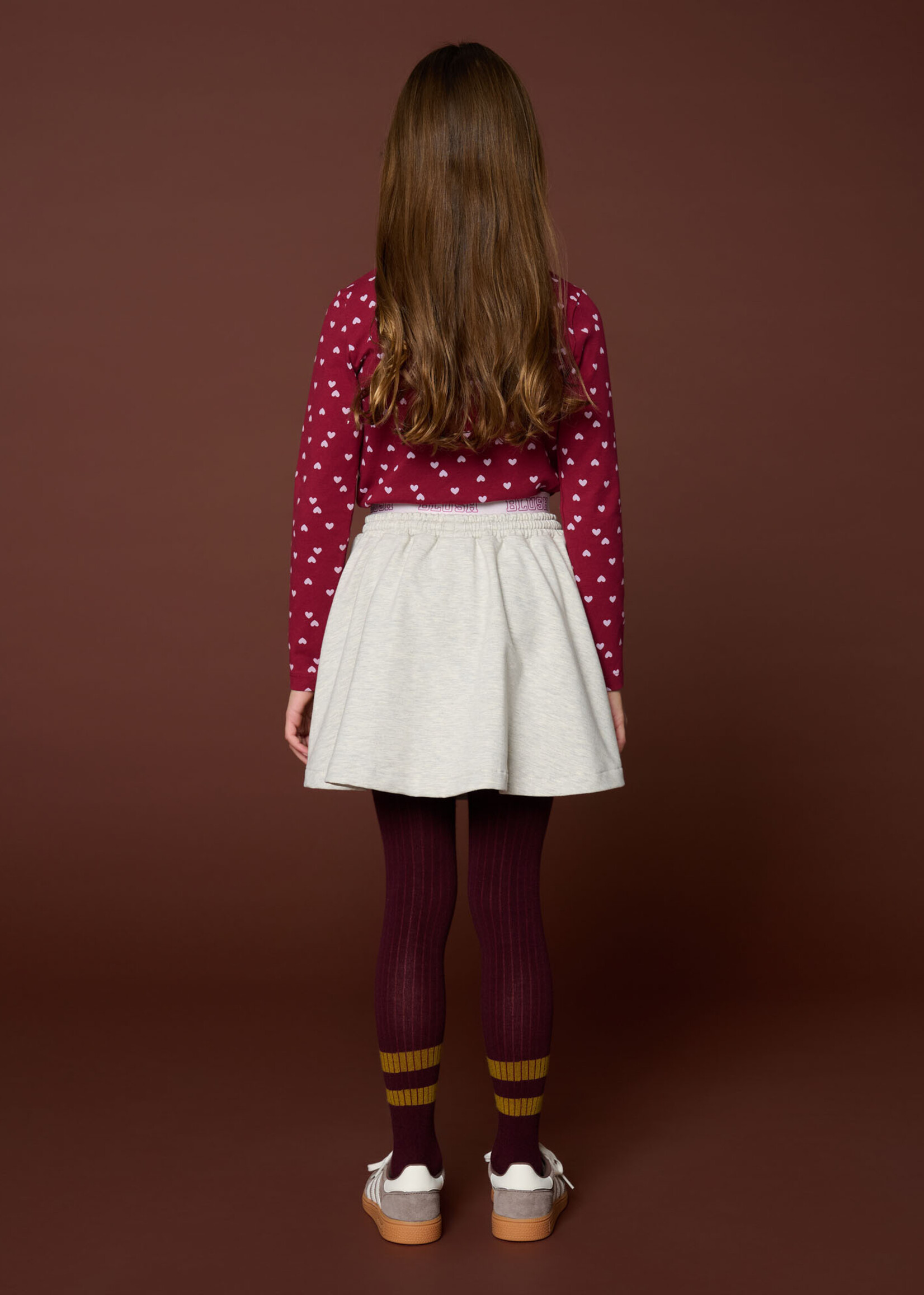 Petit Blush Petit Blush | Mini Sweat Skirt | Grey Melange