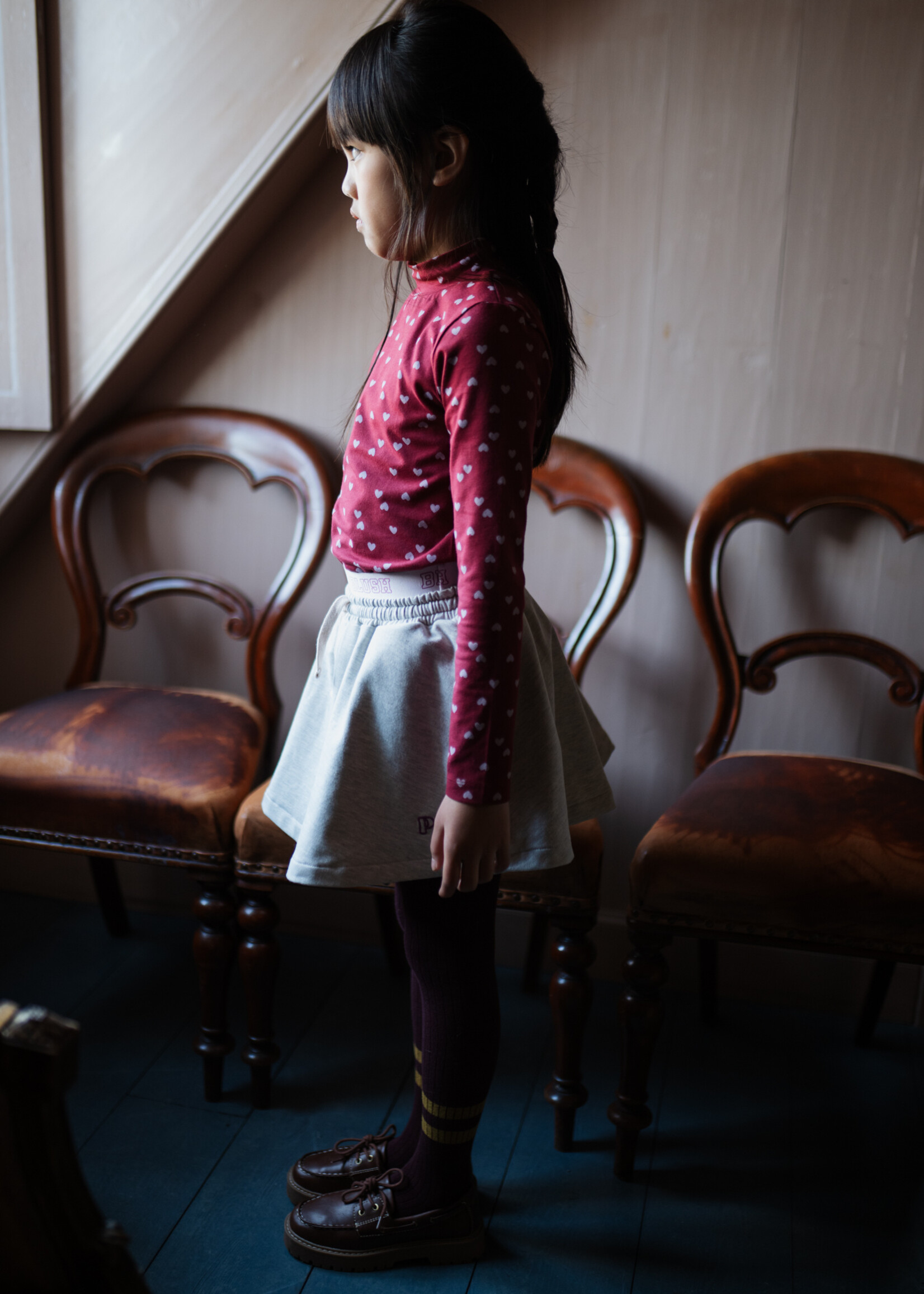 Petit Blush Petit Blush | Turtle Neck | Hearts AOP