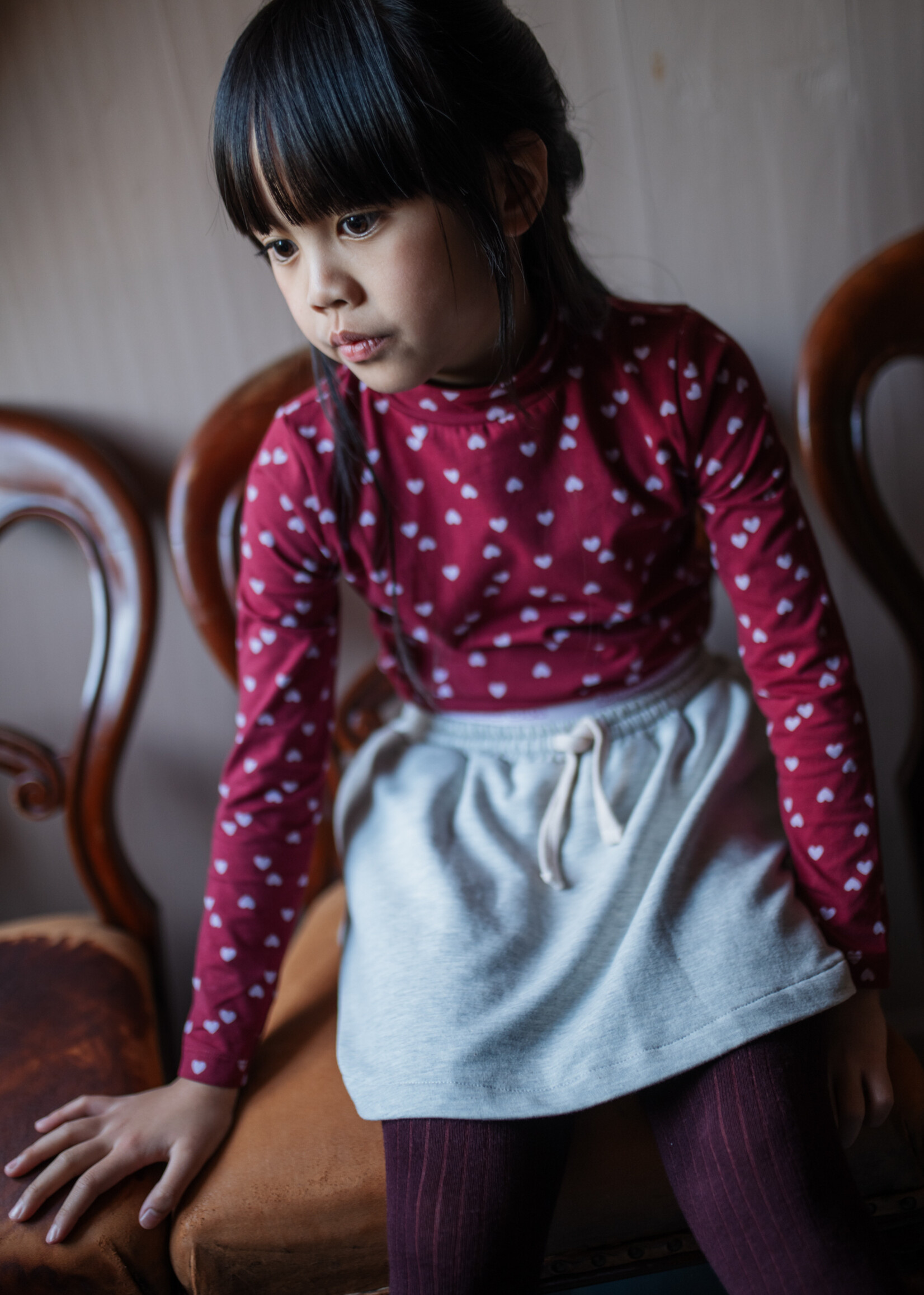Petit Blush Petit Blush | Turtle Neck | Hearts AOP