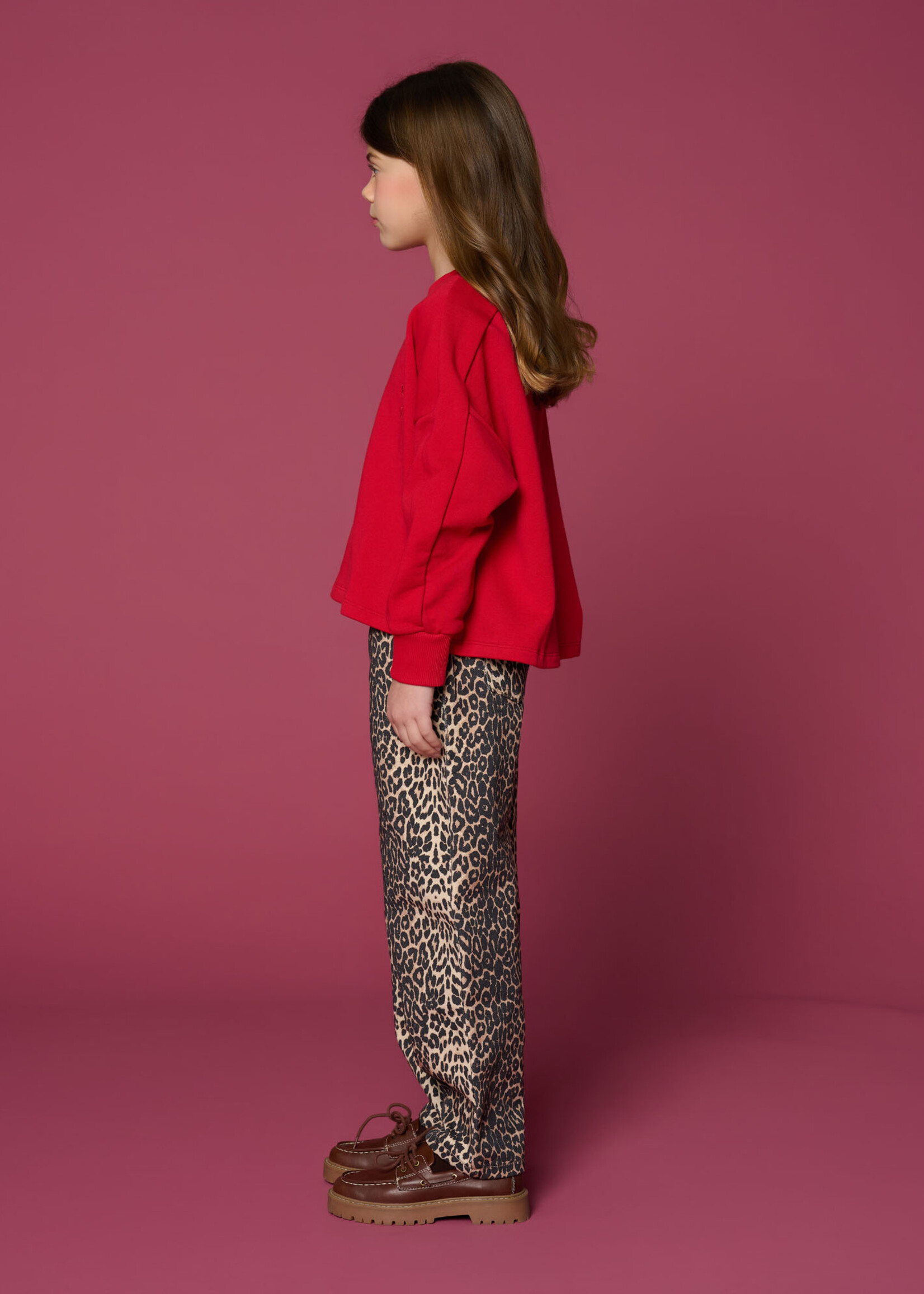 Petit Blush Petit Blush | Ballon Fit Jeans | Leopard AOP