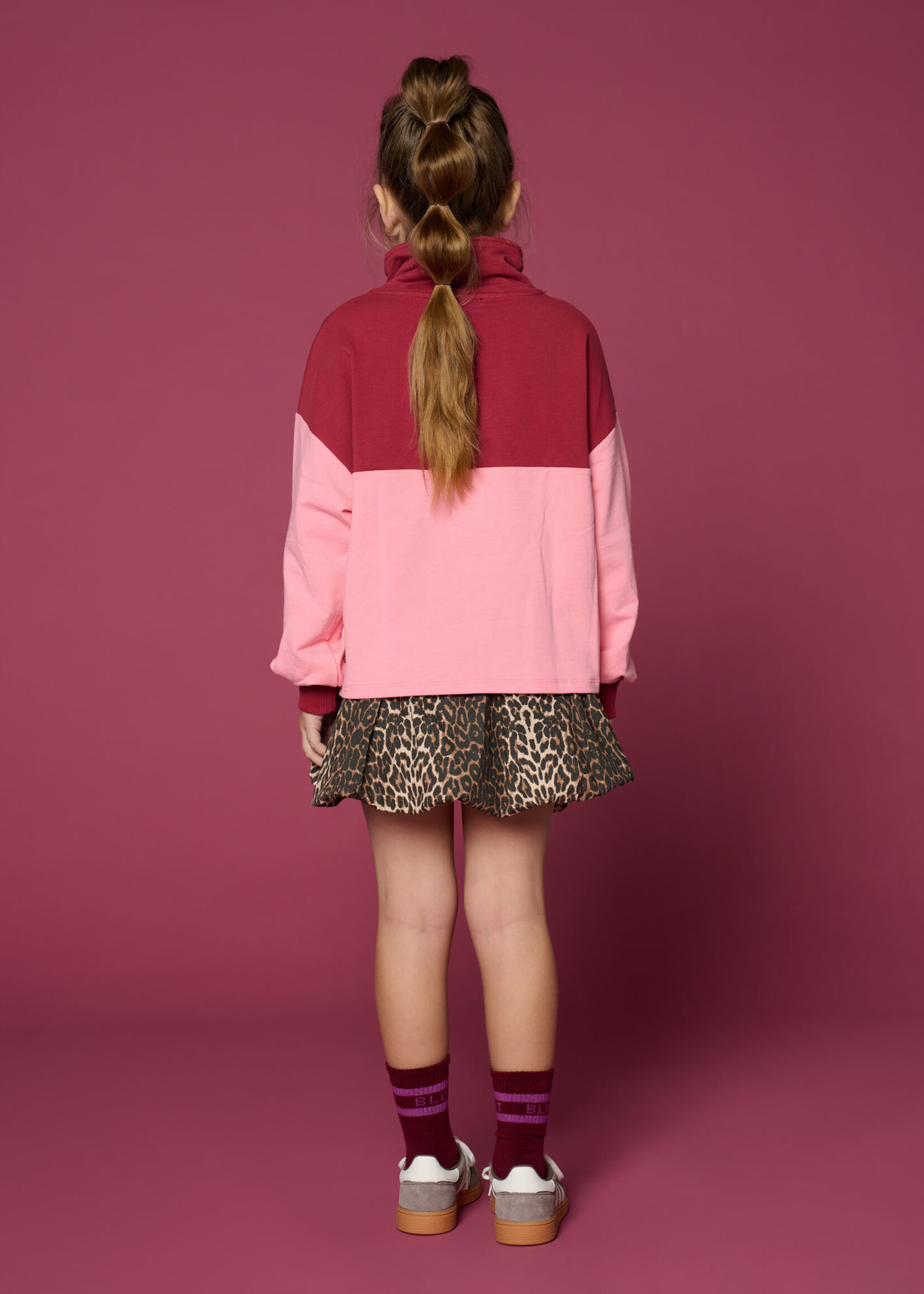 Petit Blush Petit Blush | Zipper Sweater Blush | Color Block