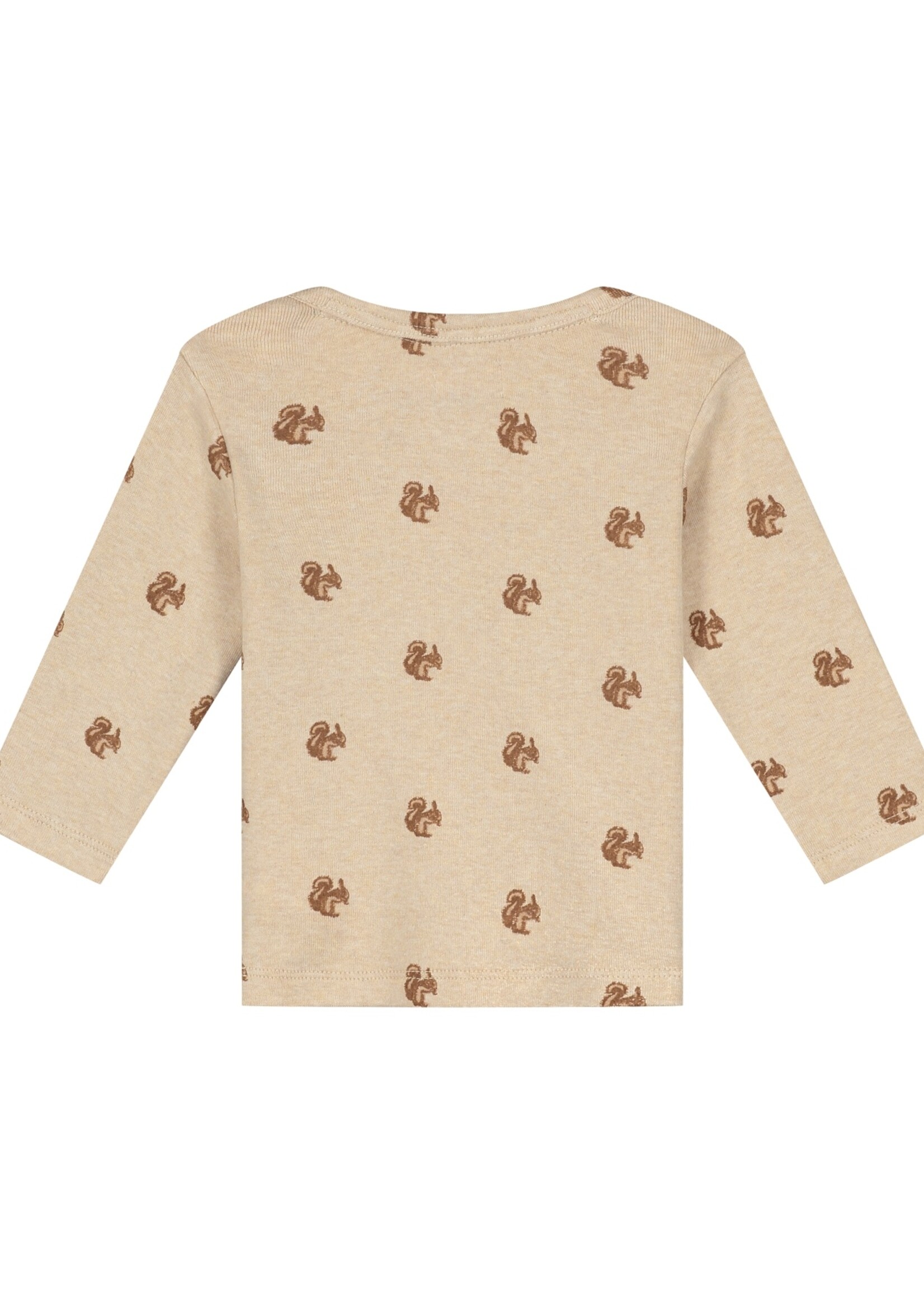 A Tiny Story A Tiny Story | baby t-shirt long sleeve - Beige melange