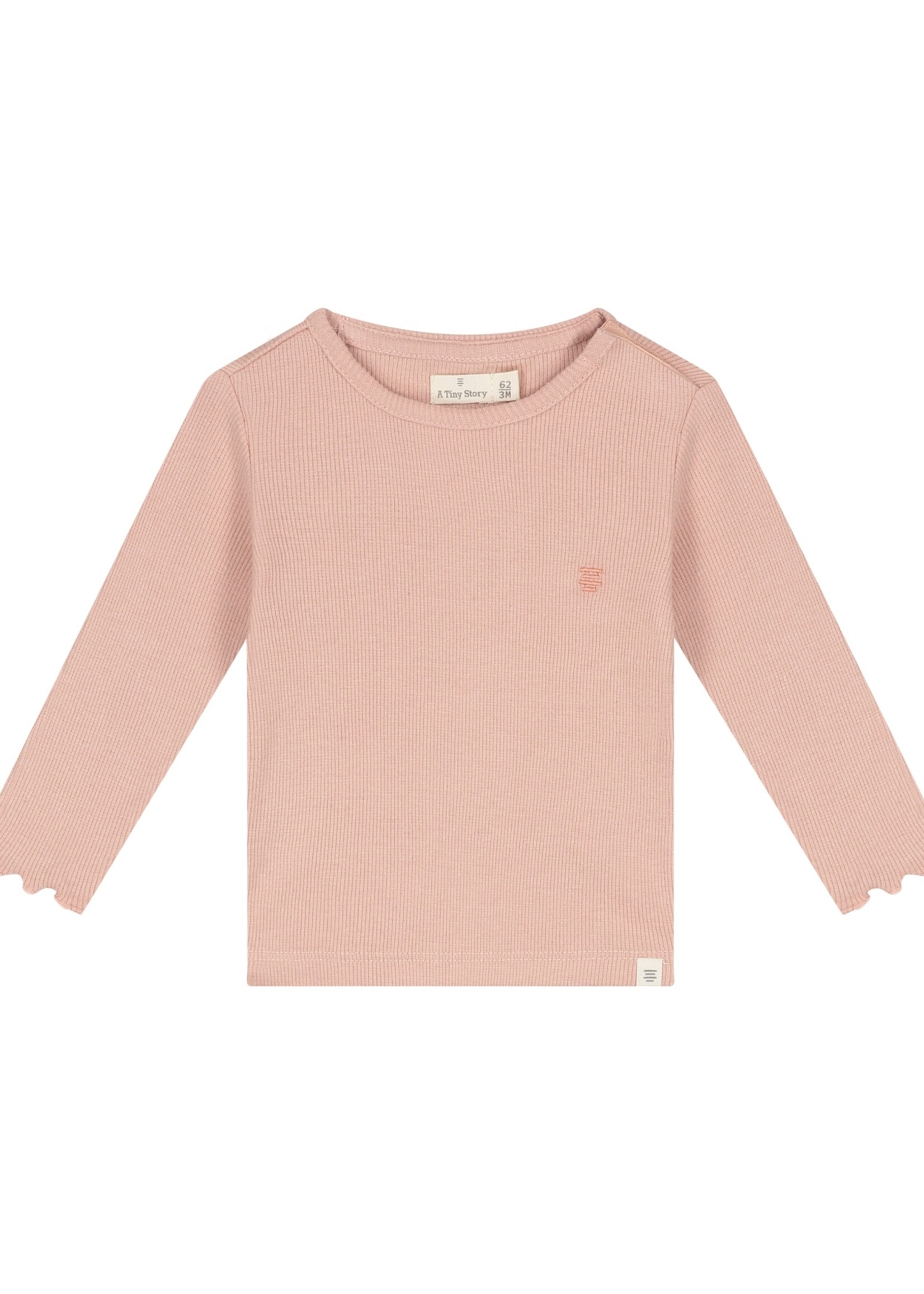 A Tiny Story A Tiny Story | baby tshirt long sleeve - Old pink 1
