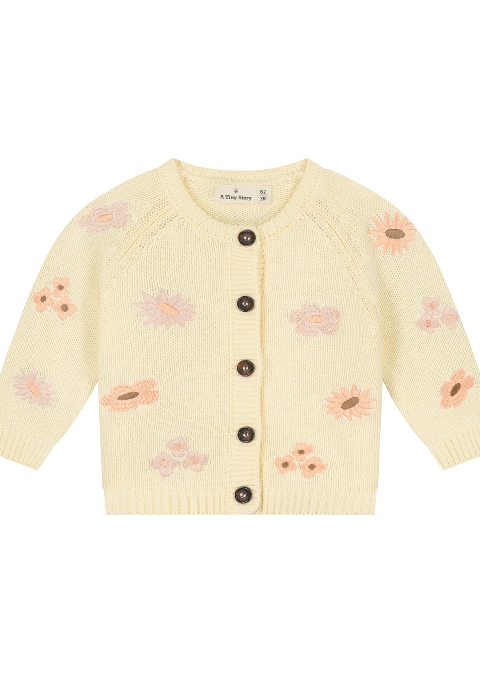 A Tiny Story A Tiny Story | baby cardigan - Ivory 1