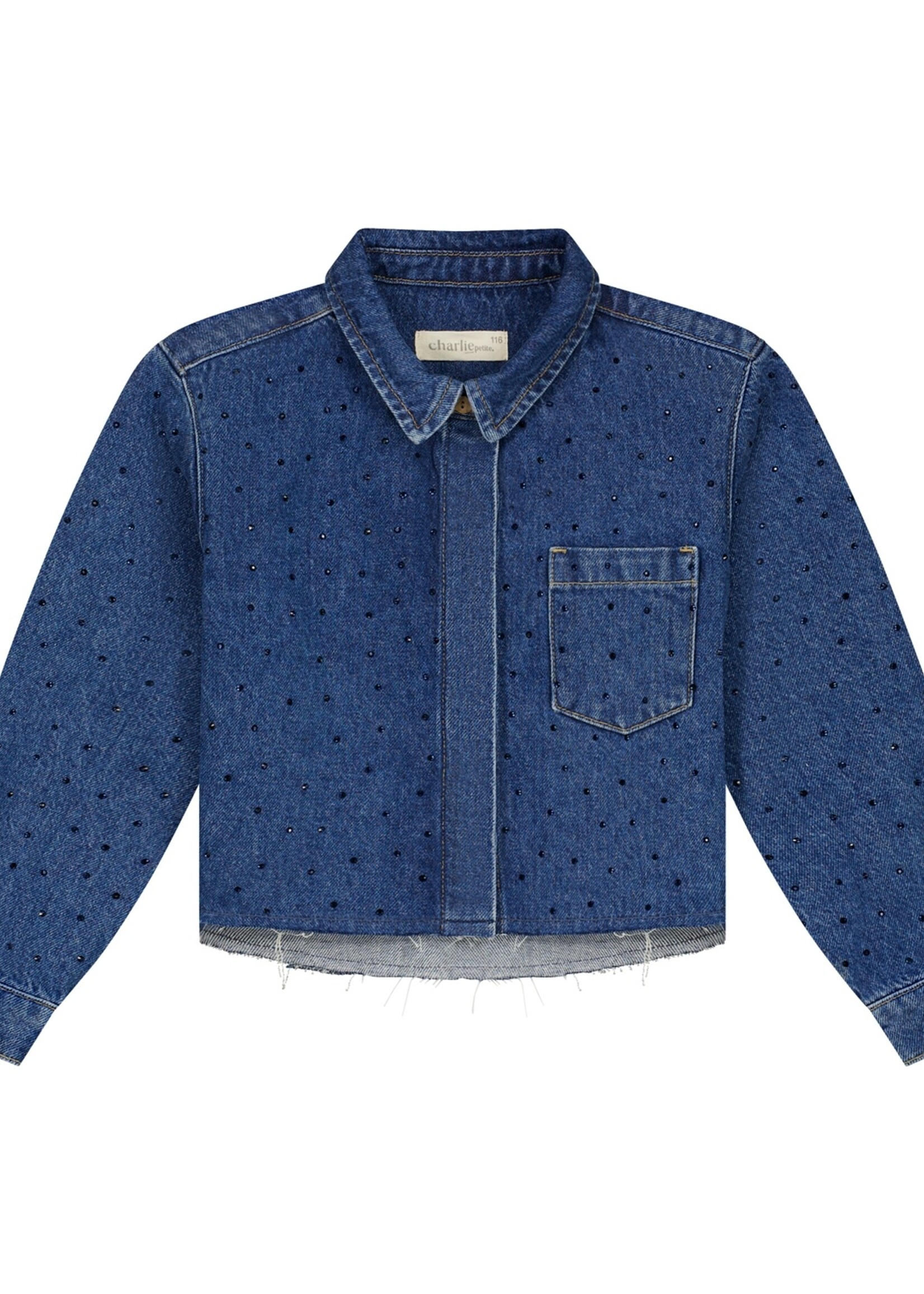 Charlie Petite Charlie Petite | Sage Blouse – Medium Blue