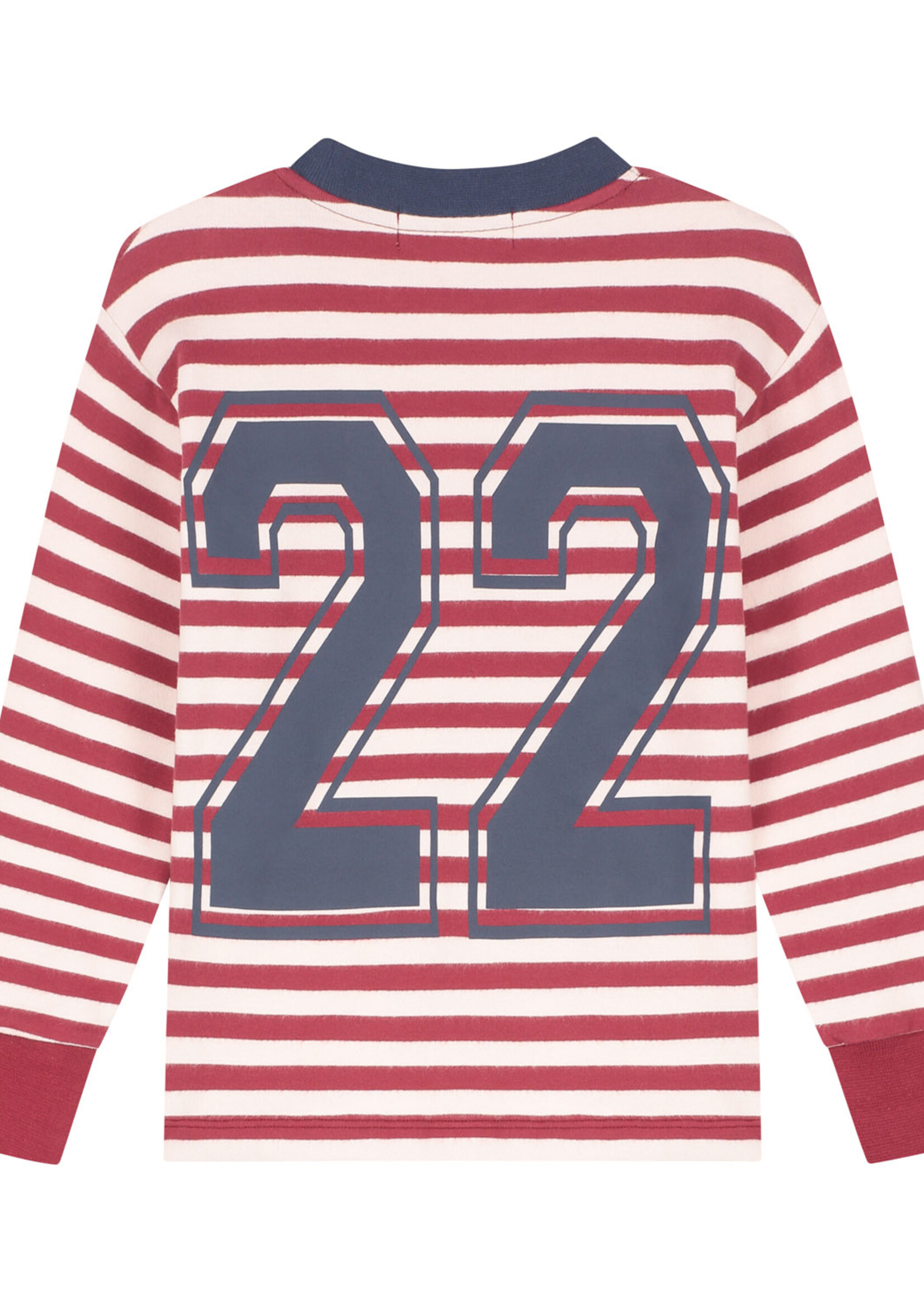 Charlie Petite Charlie Petite | Neil Longsleeve – Stripes Bordeaux/Ecru