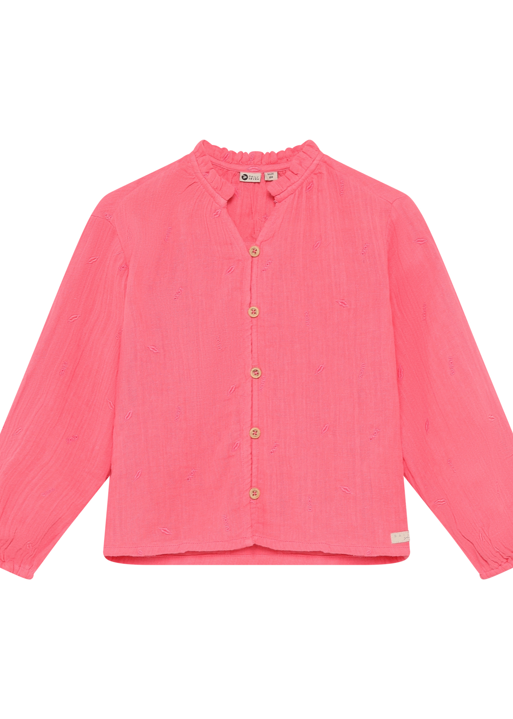 Daily7 Daily7 | Shirt Longsleeve Embroidery – Pink