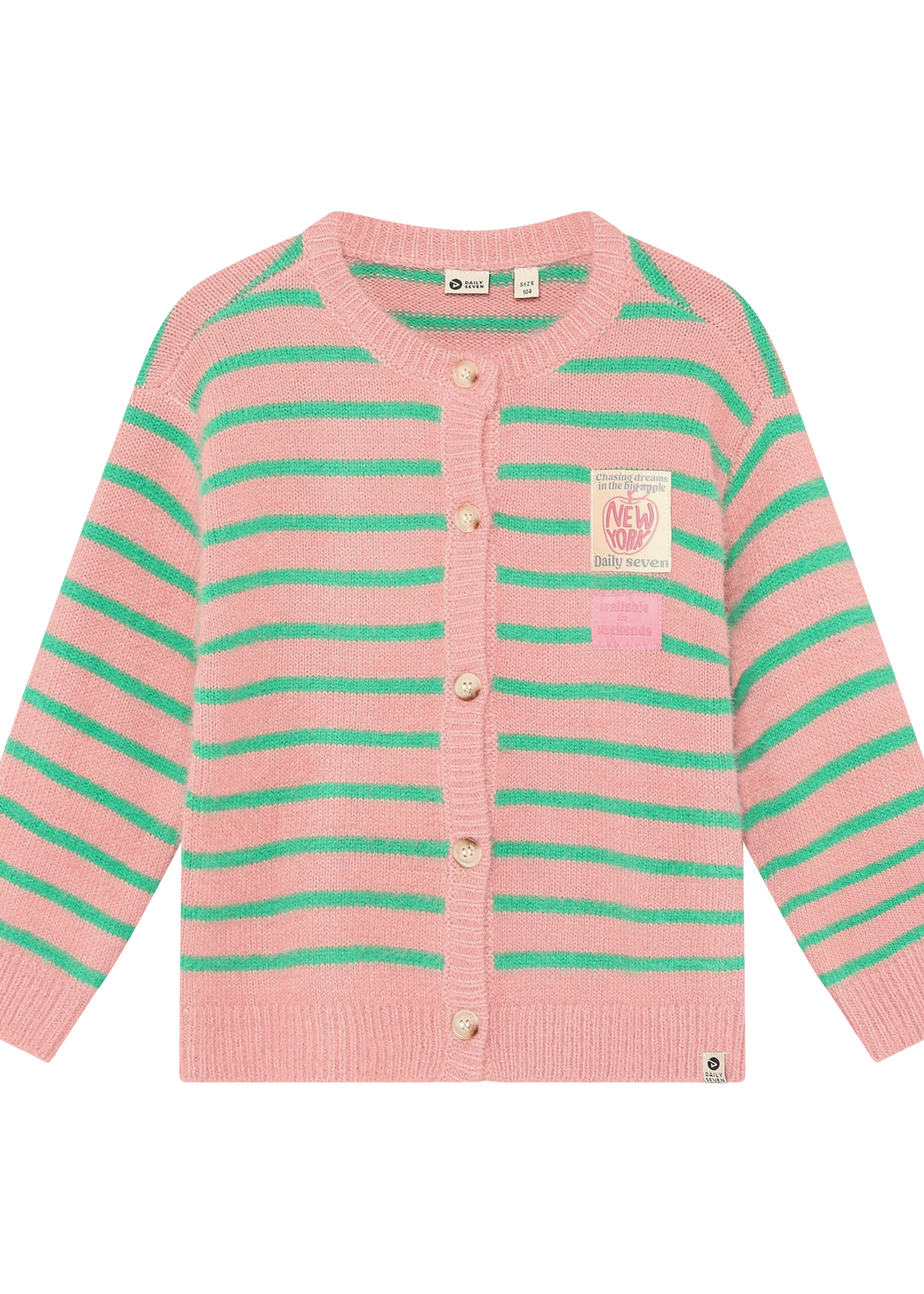 Daily7 Daily7 | Knitwear Striped Cargdigan – Purple