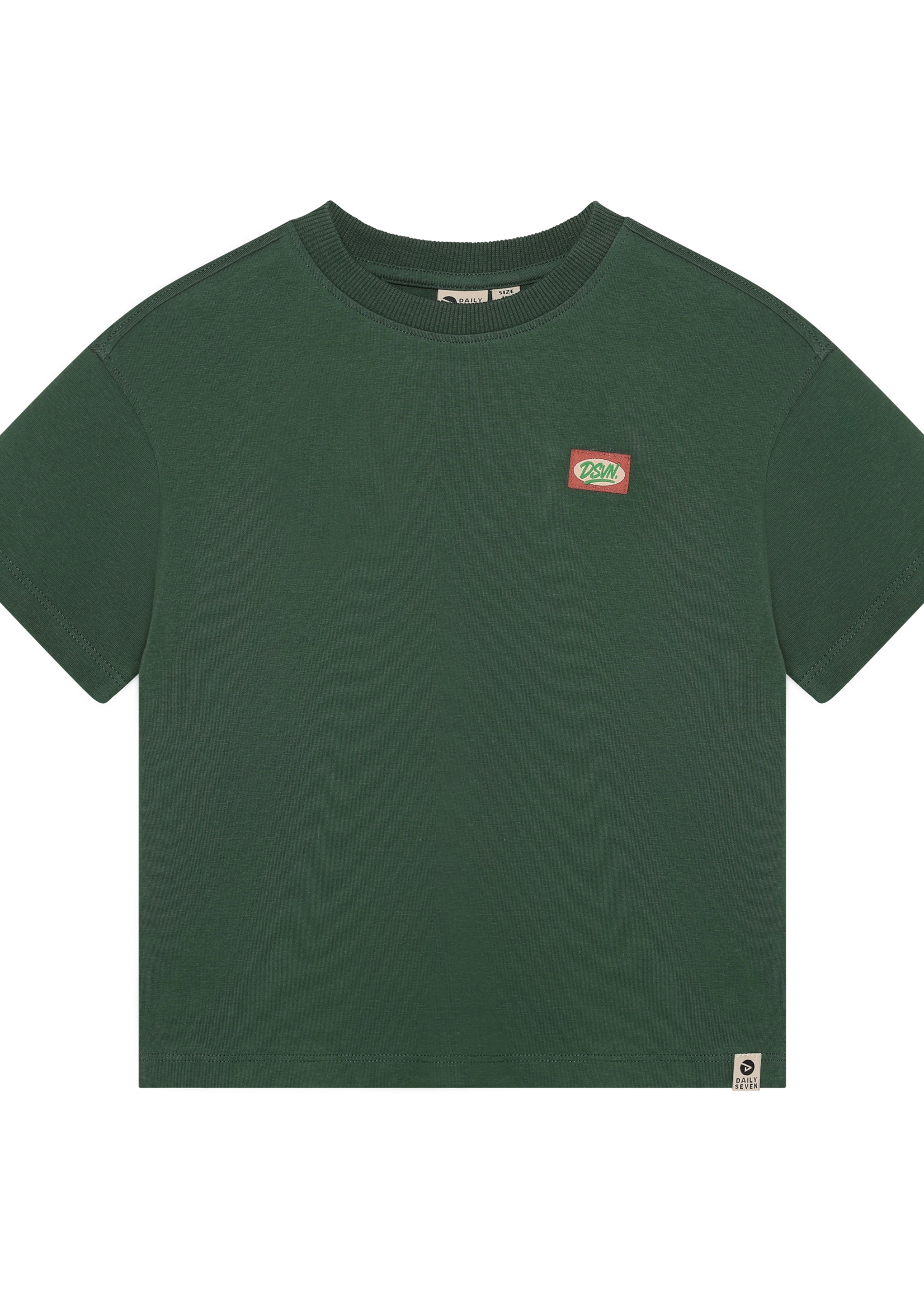 Daily7 Daily7 | Oversized T-shirt Backprint  - Green