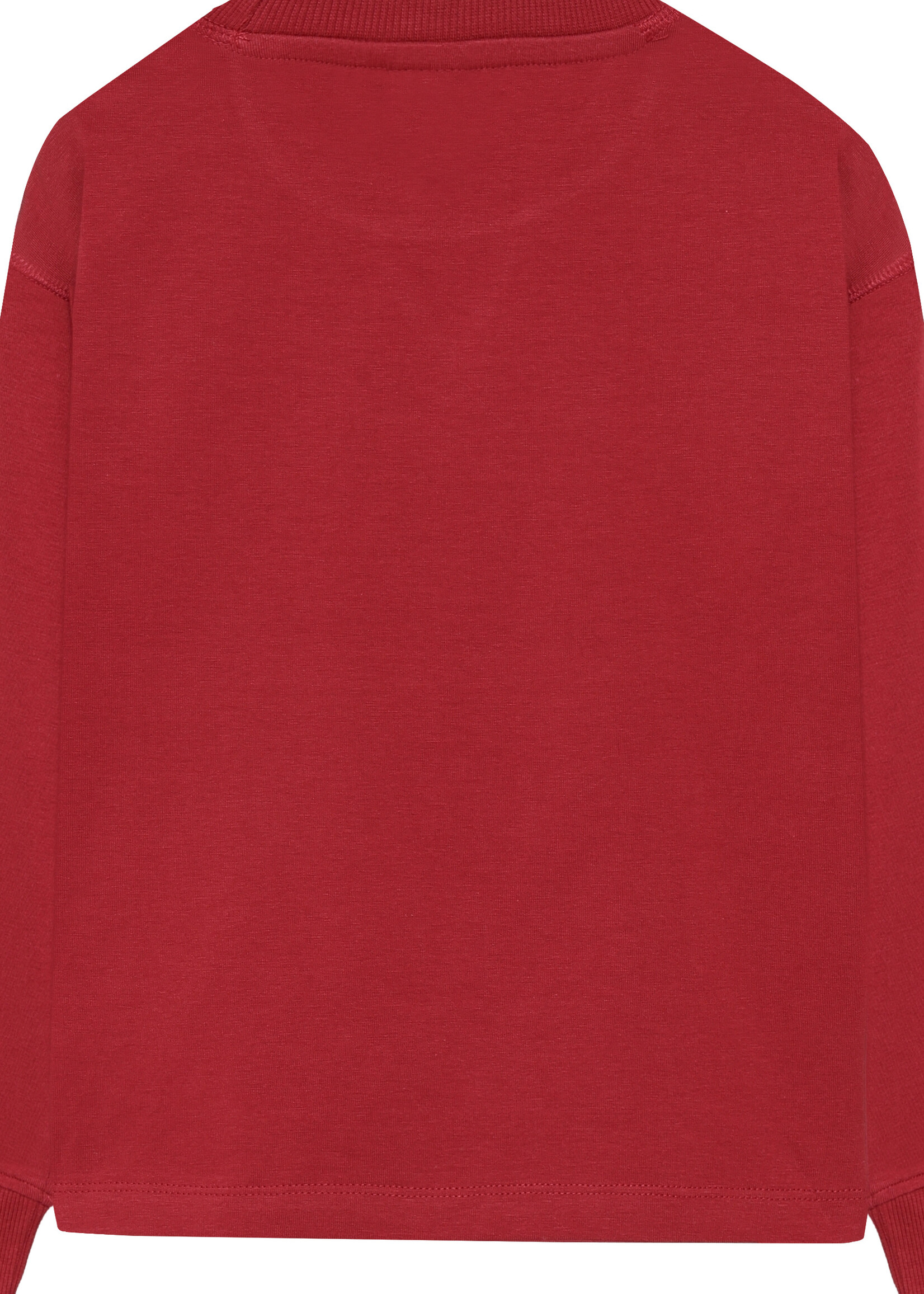 Daily7 Daily7 | T-shirt Longsleeve Chest print – Red