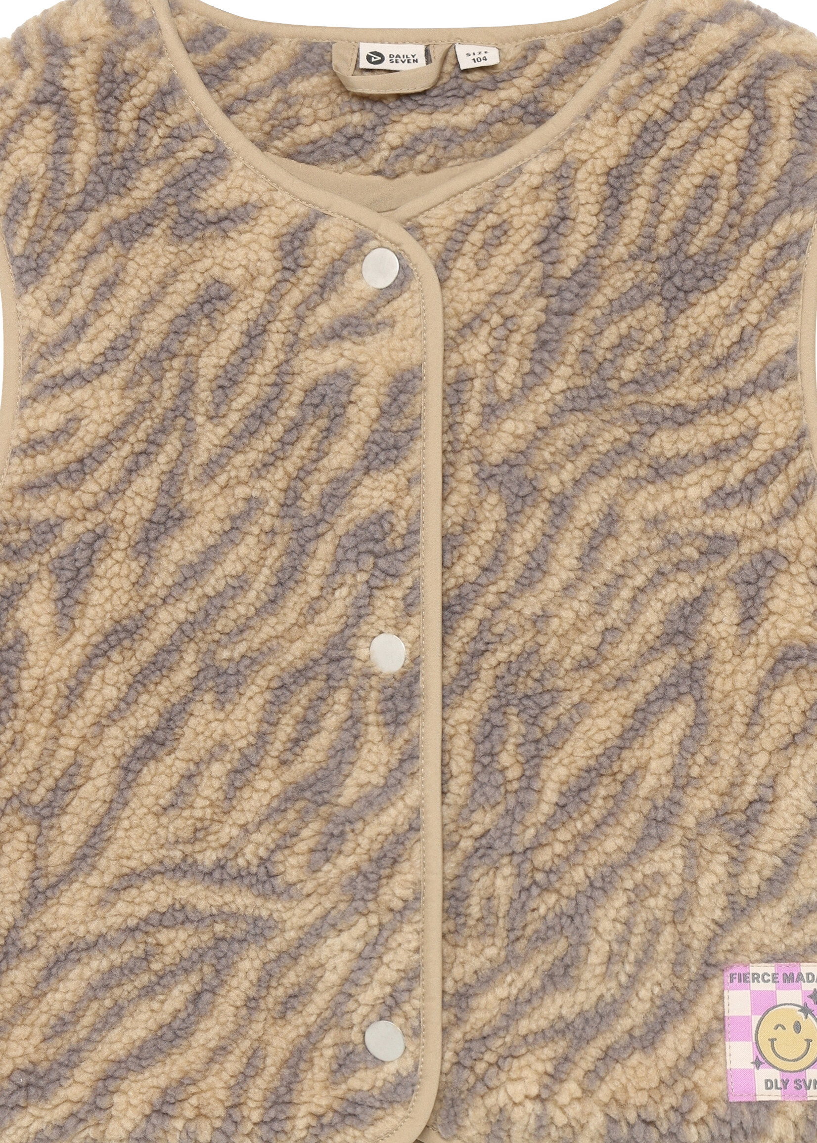 Daily7 Daily7 | Teddy Gilet Animal – Brown