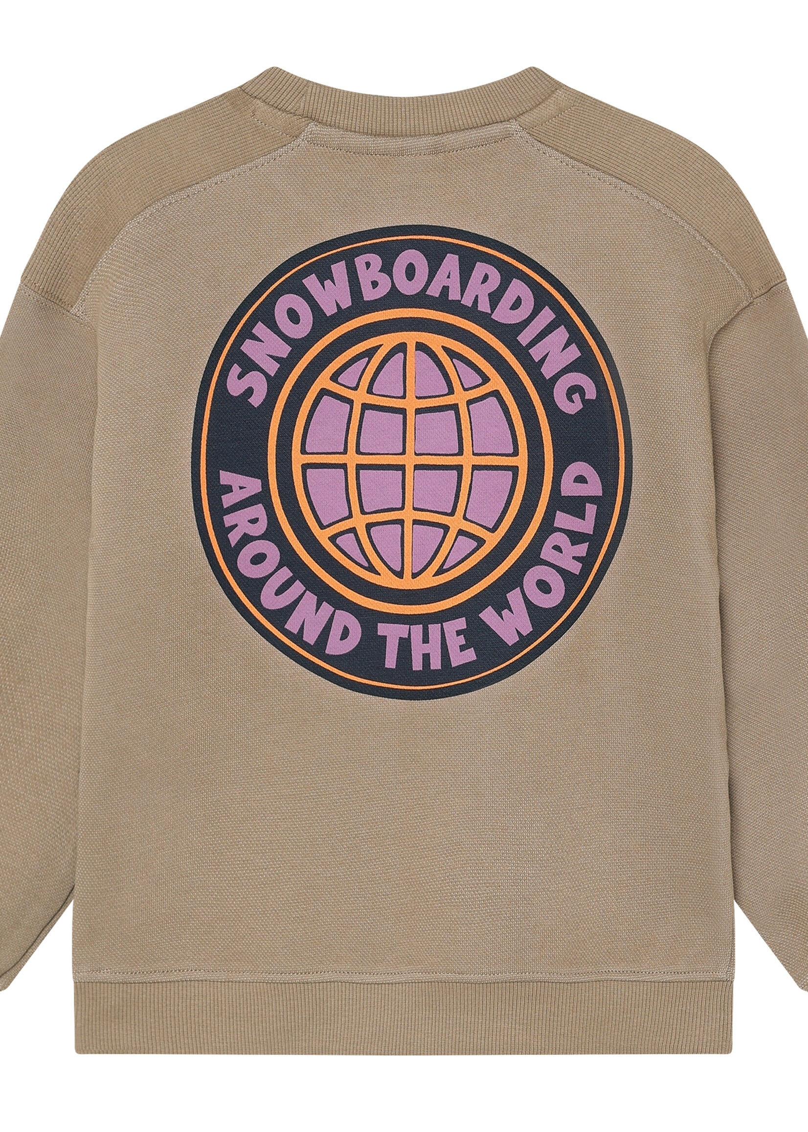 Daily7 Daily7 | Oversized Sweater Backprint – Brown